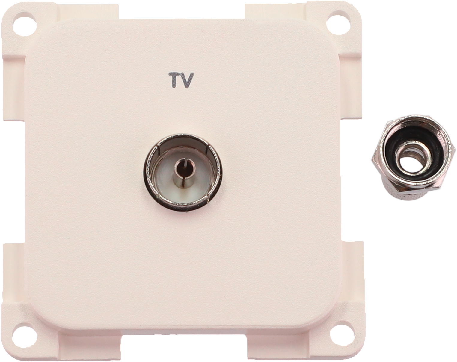 Inprojal System 10.000 Steckdose TV 5 mm weiß - Sat-Zubehör