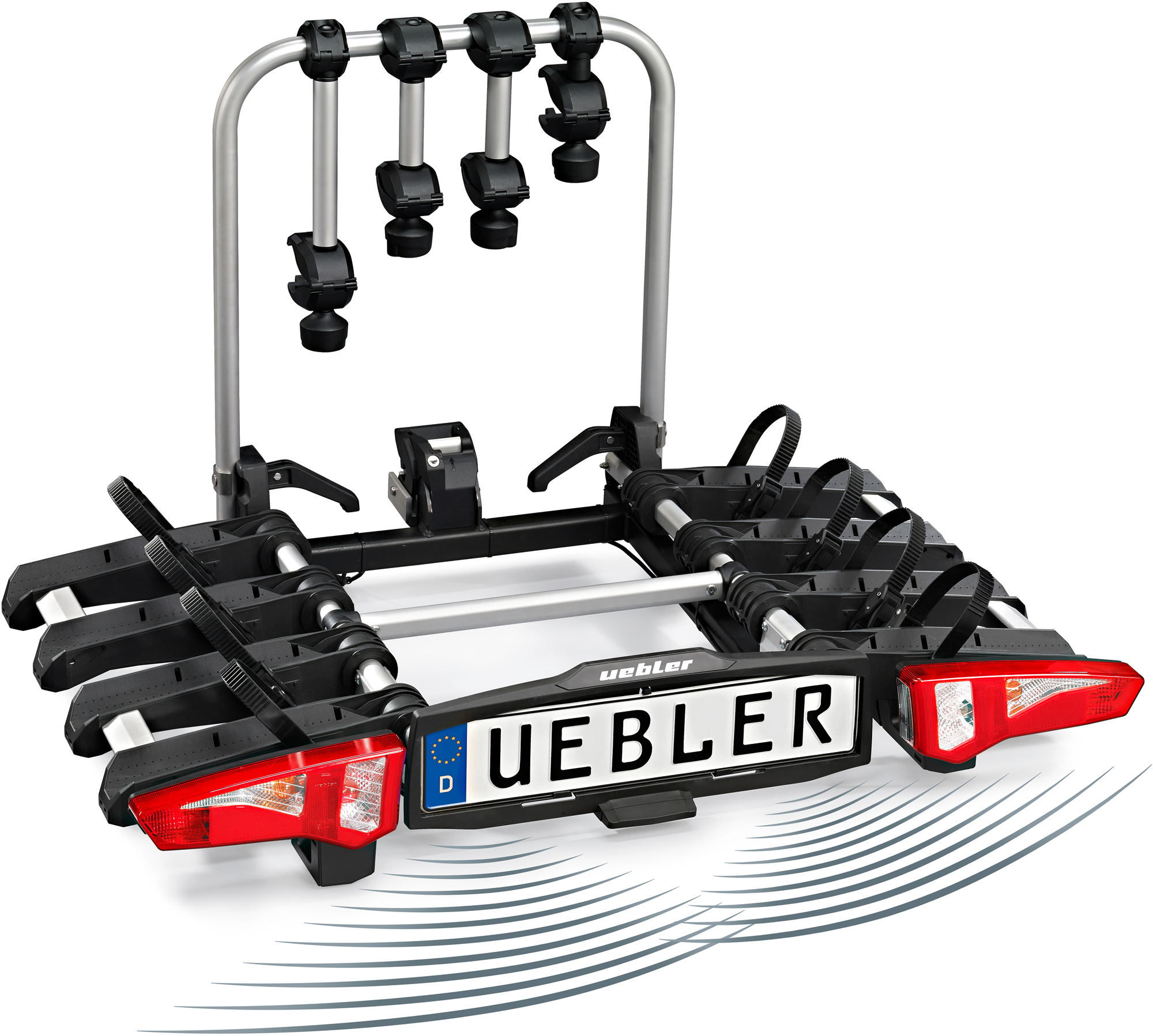 Uebler i41 S-DC Kupplungsträger 4 Fahrräder faltbar 90°