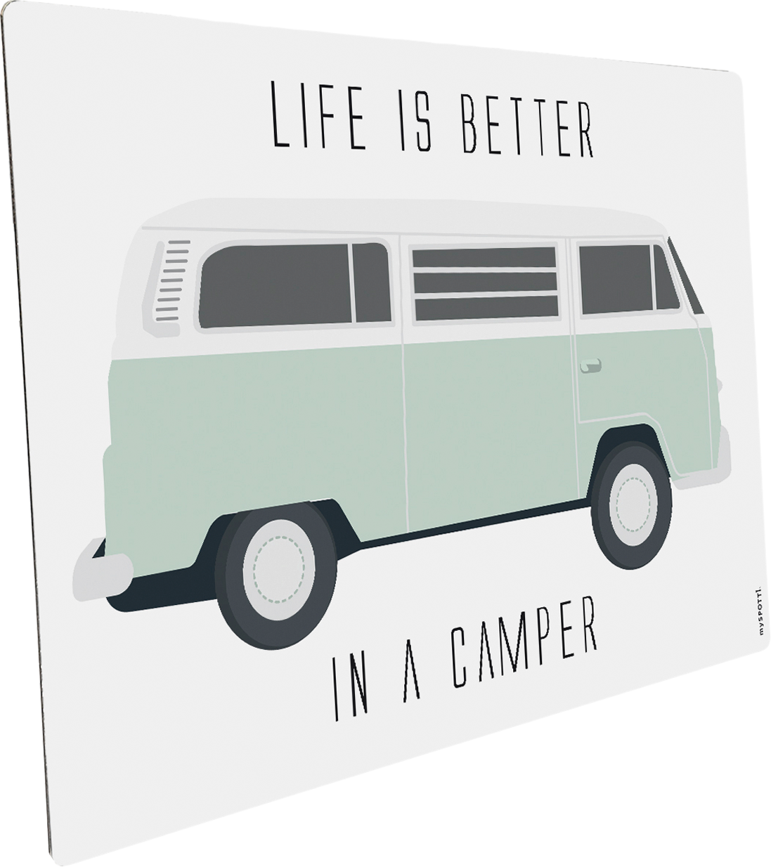 mySpotti Pop Spritzschutz für die Küche 59 x 42 cm Motiv Better Camper