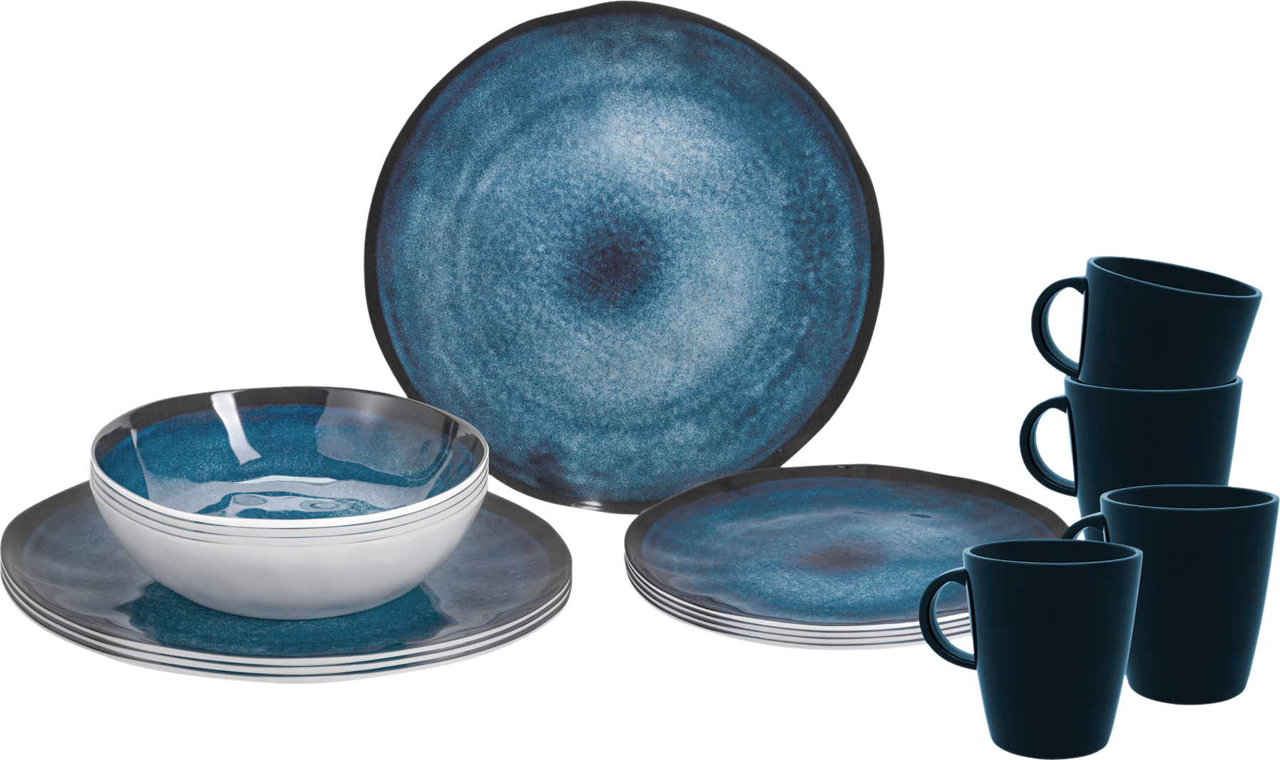 Brunner Melamin Geschirr-Set 16-tlg. breeze für 4