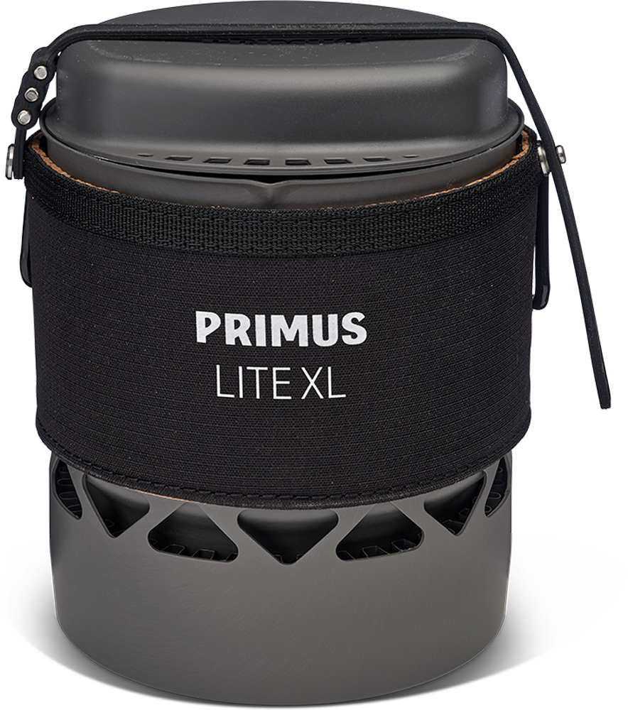 Primus Lite XL Pot II Campingtopf 1.0 Liter aus Aluminium mit Wärmetauscher und Isolierhülle