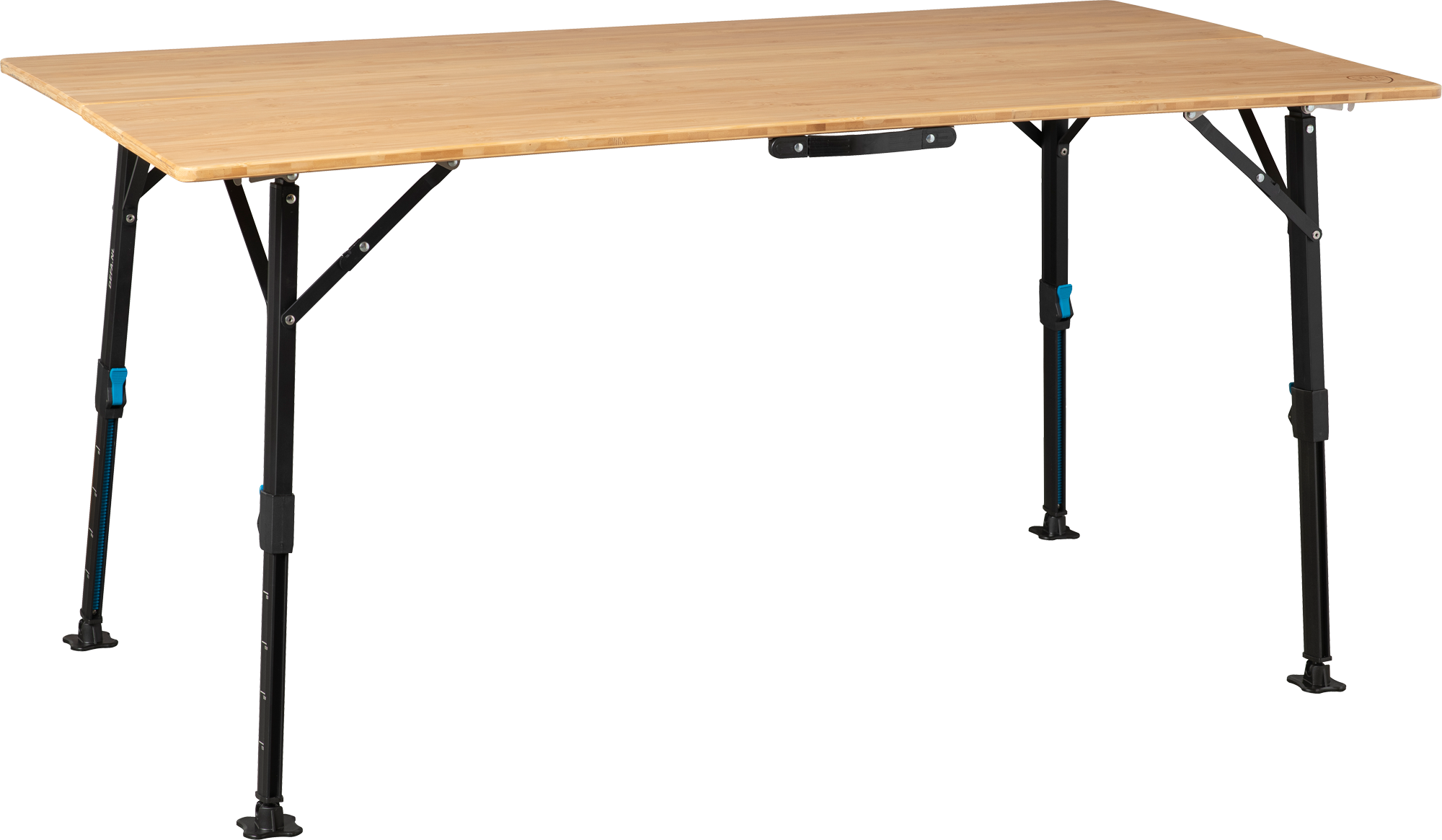Defa BLS Campingtisch Bambus höhenverstellbar 140 x 72 cm - Klapptische