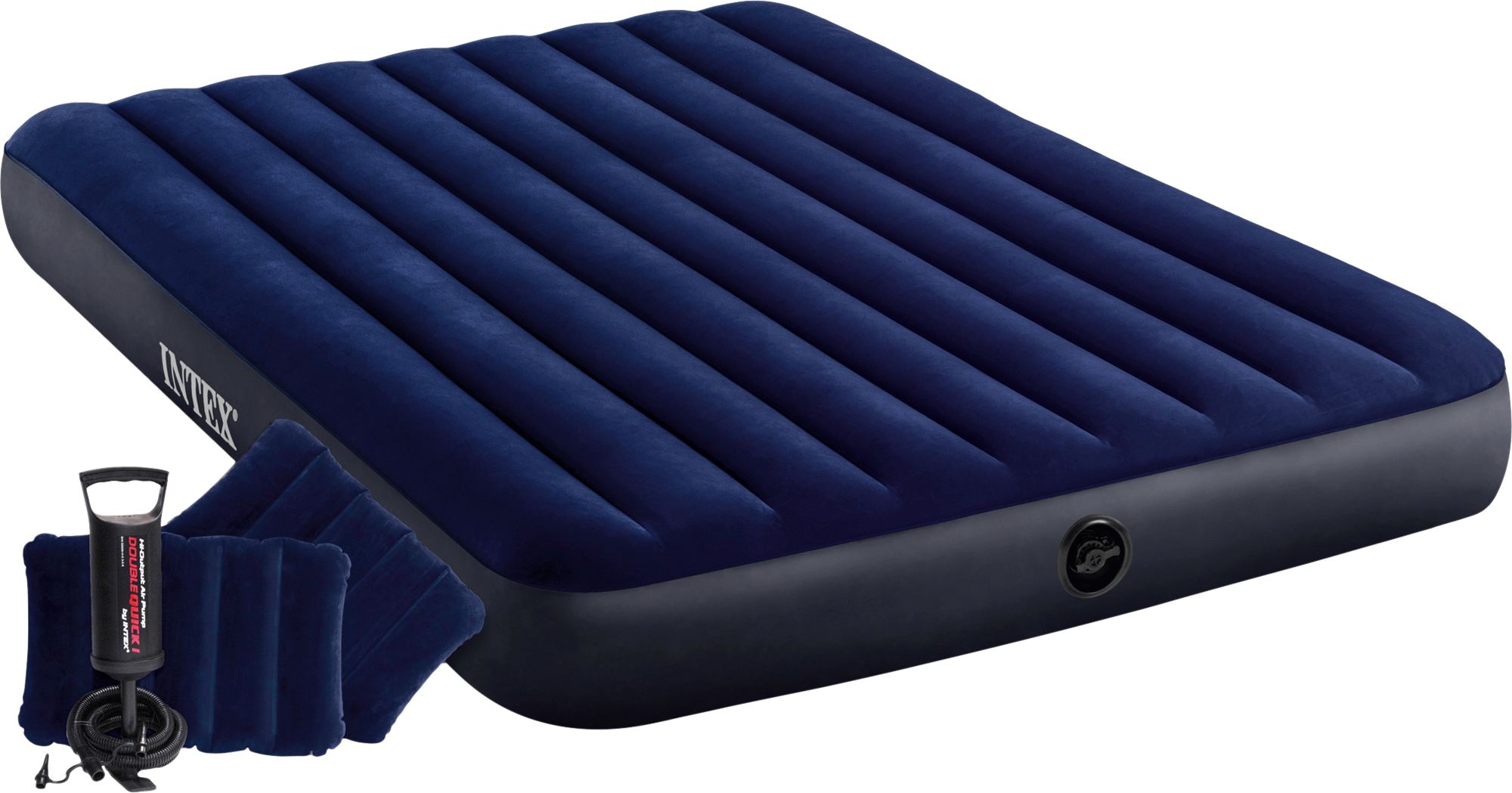 Intex doppel Luftbett Standard Classic Downy Queen Set 3 teilig 203 x 152 x 25