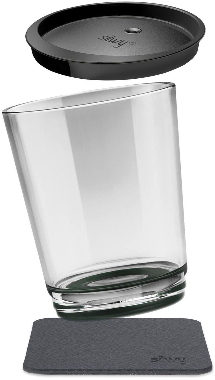 Silwy Magnet-Trinkbecher Triple - Pearl Grey (250 ml) - Gläser