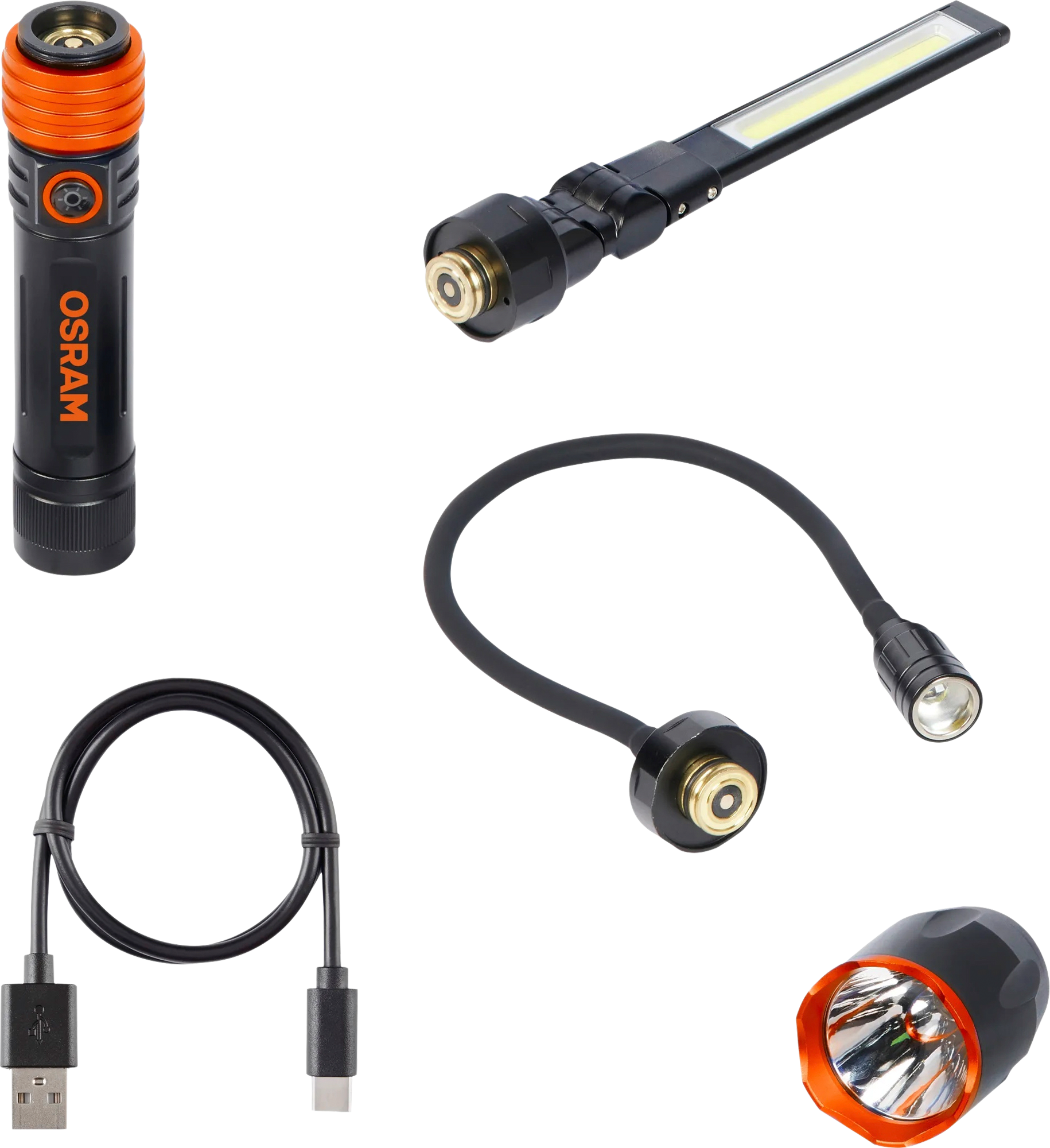 Osram LEDinspect 3-in-1 Kit mit LED-Taschenlampe / Inspektionsleuchte /