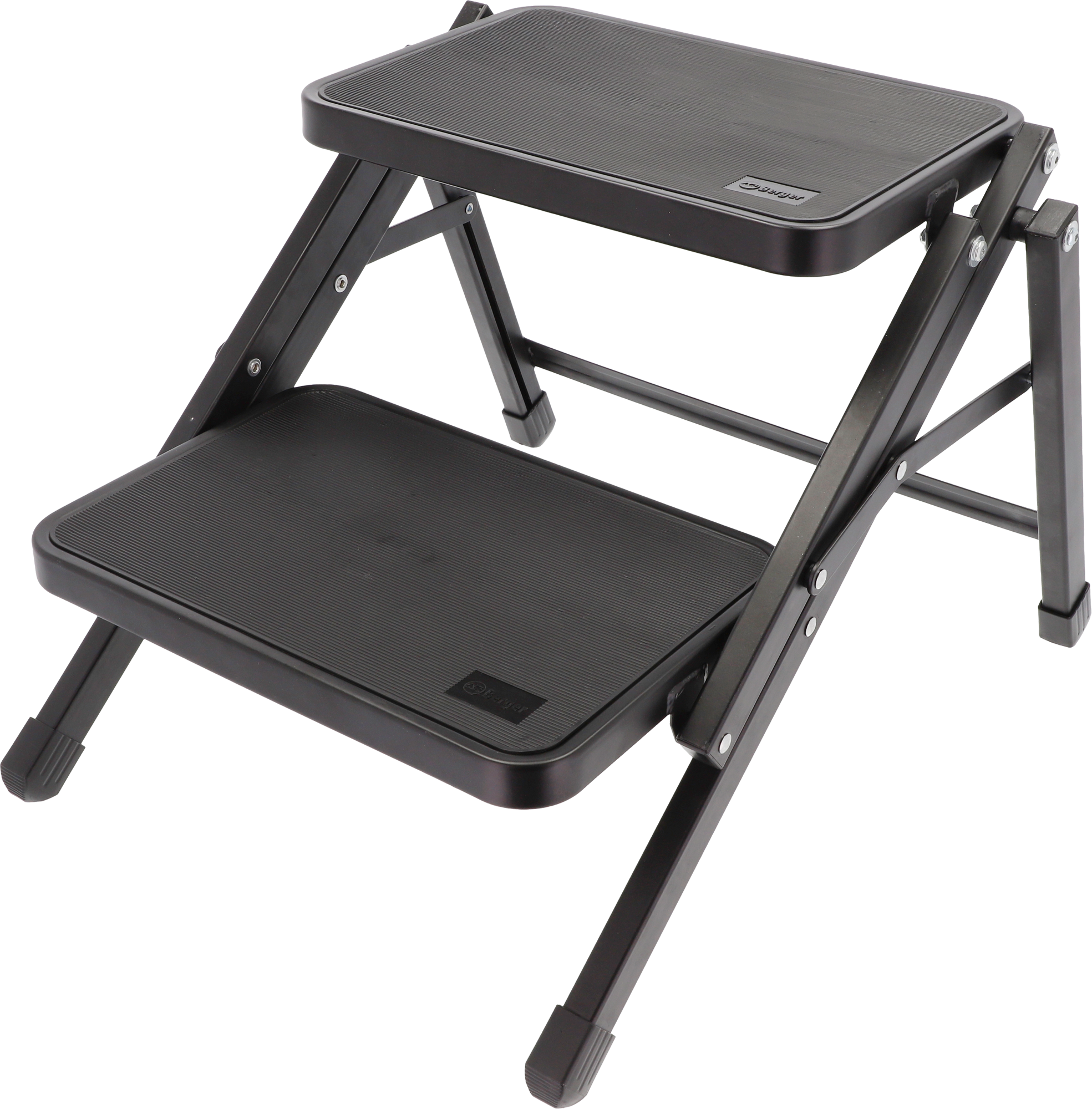 Berger SteelStep Duo blackline klappbarer Doppeltritt Stahl