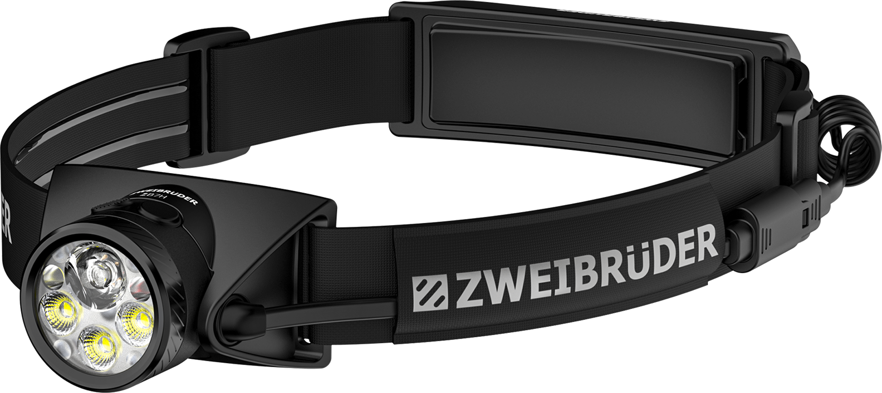 Zweibrüder ZB7H Stirnlampe mit Fokusfunktion 1200
