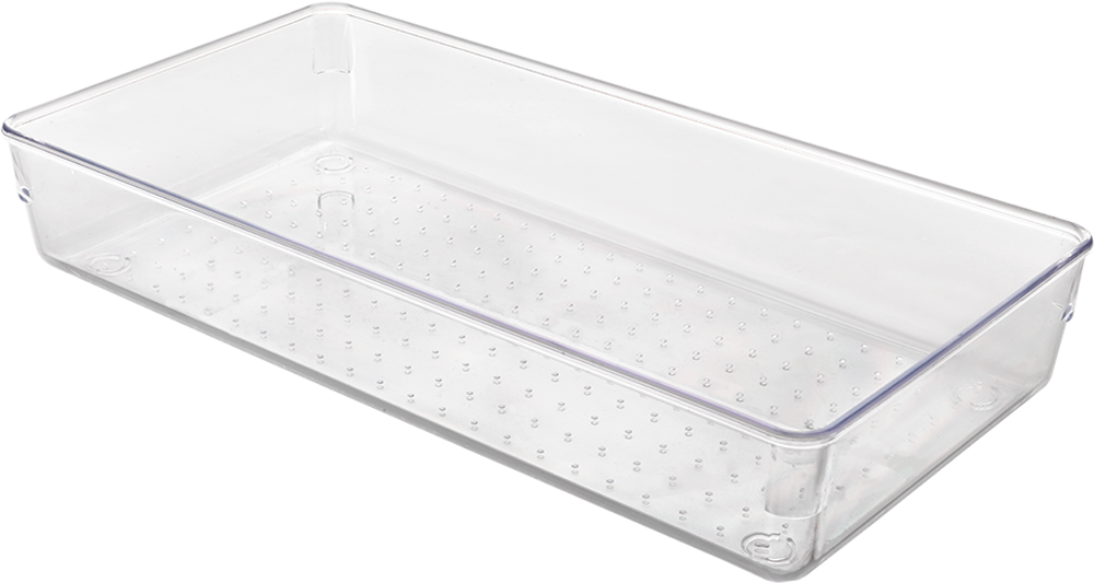 Metaltex Schubladen Organizer / Behälter stapelbar transparent large wide - Ordnungssysteme