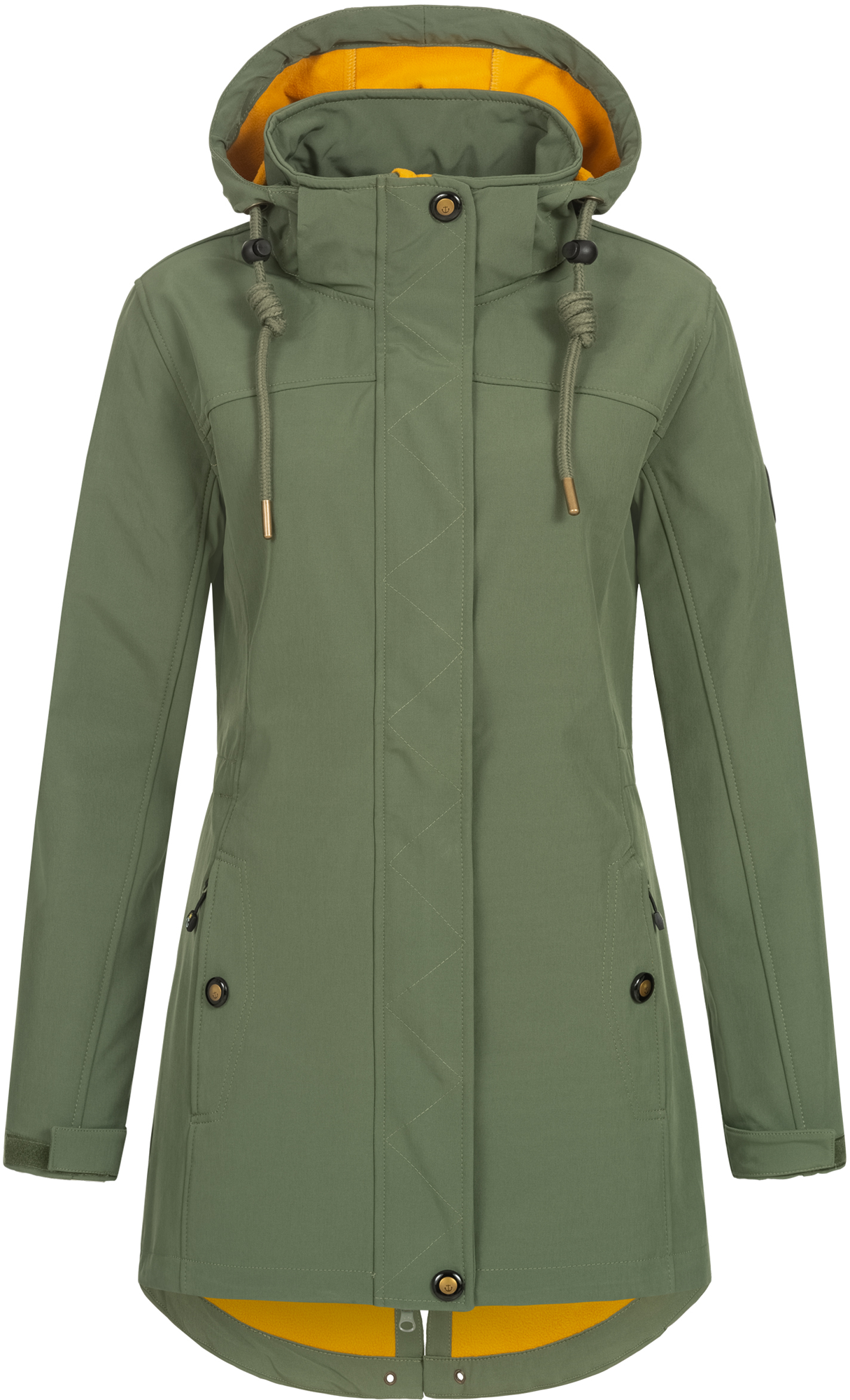 Ankerglut Ankerglutbrise Softshellmantel Damen olive 34 - Damenjacken