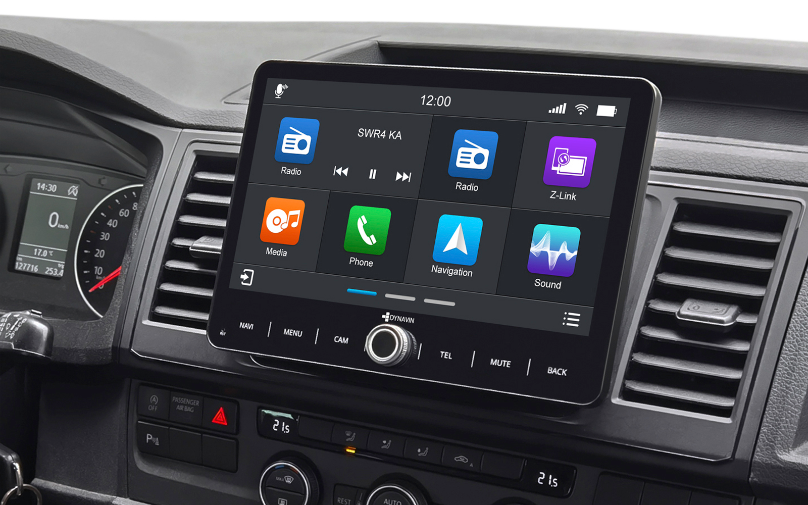 Dynavin D9-V10W Premium 10,1-Zoll Android Navigationssystem für VW, Skoda, Seat mit