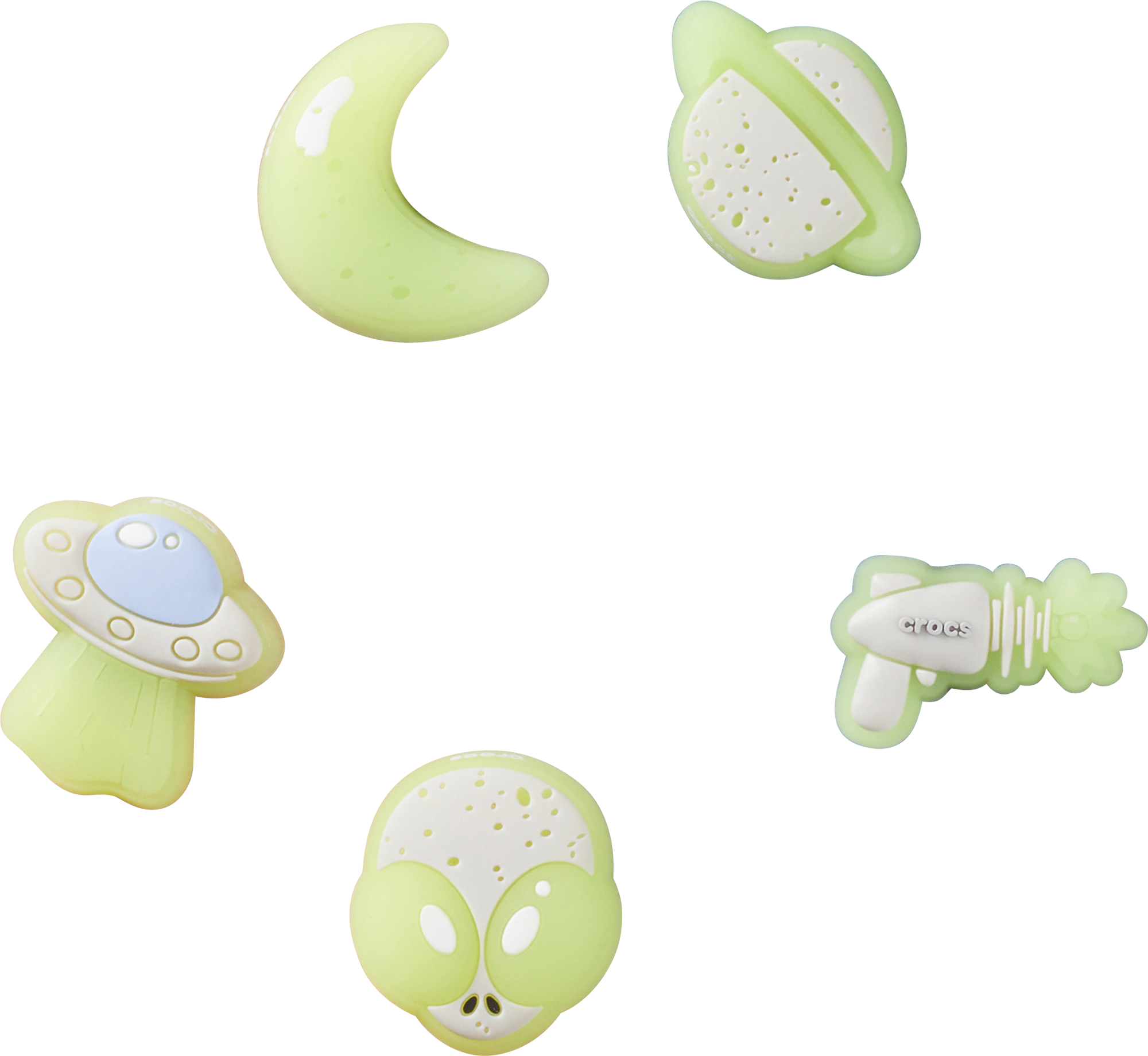Crocs Jibbitz Glow In The Dark Space 5er Pack