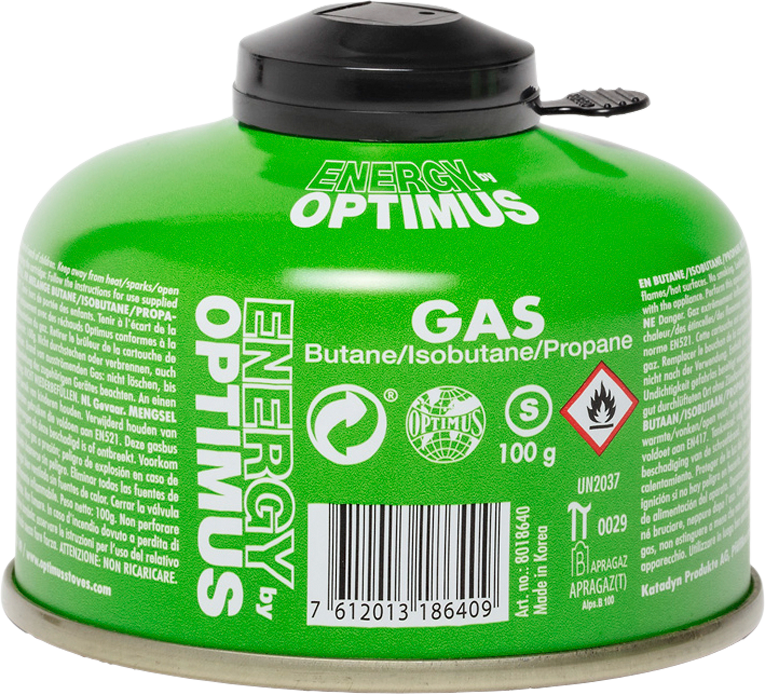 Optimus Universal-Gaskartusche mit Schraubgewinde & Schutzkappe 100 g