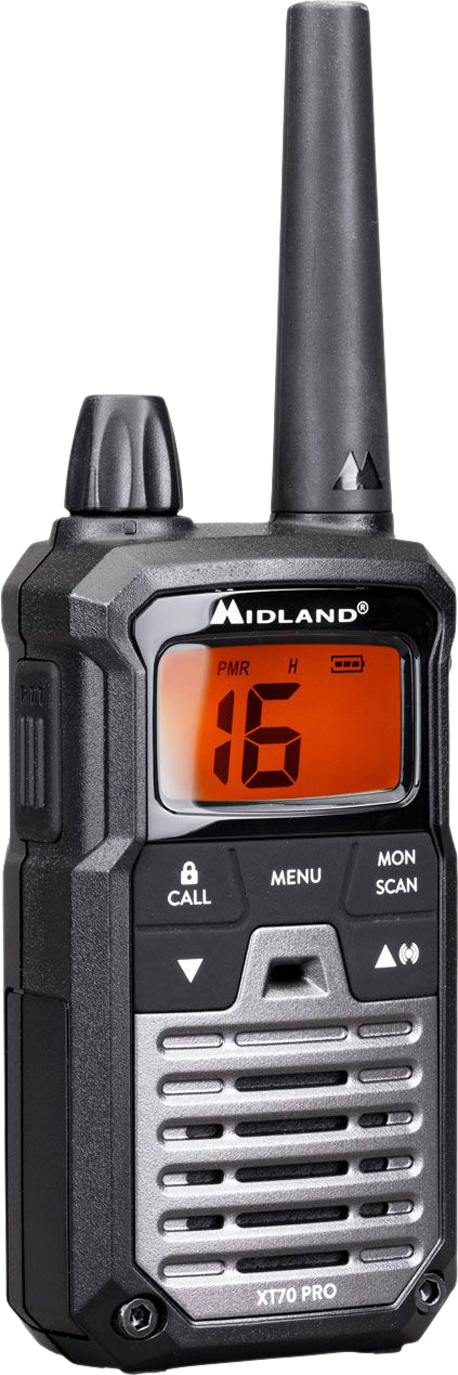 Midland XT70 Pro, PMR+LPD, Blisterpack, Schwarz | 08011869203909
