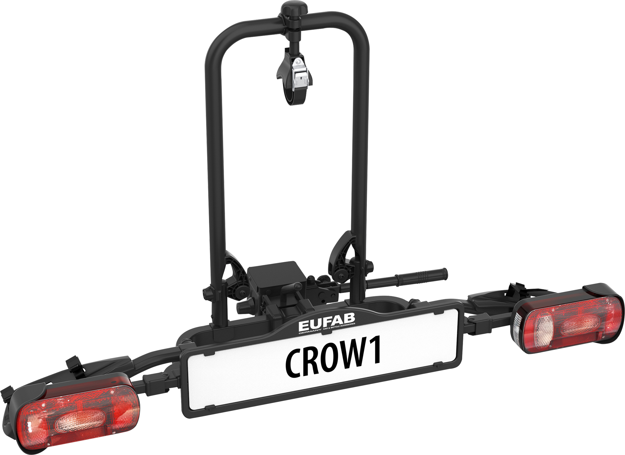 EUFAB Kupplungs-Fahrradträger Crow 1 für 1 Fahrrad, E-Bike