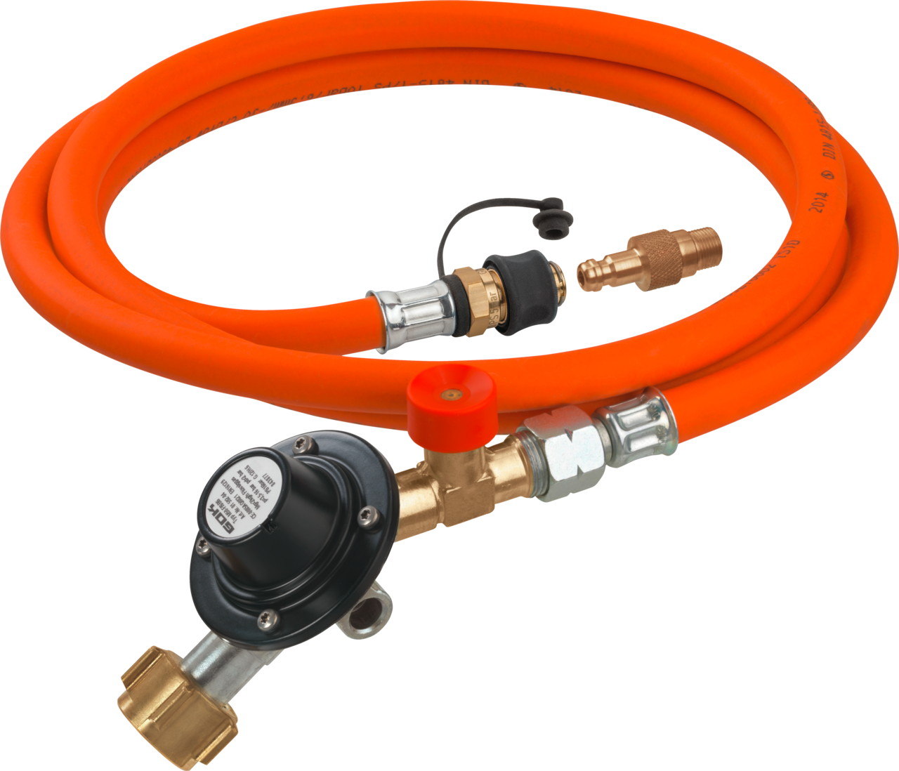 GOK Regler-Schlauch-Set M50-F/SBS 2kg/h 2bar KLF 6,3x3,5x1200-STK STN/Kart.