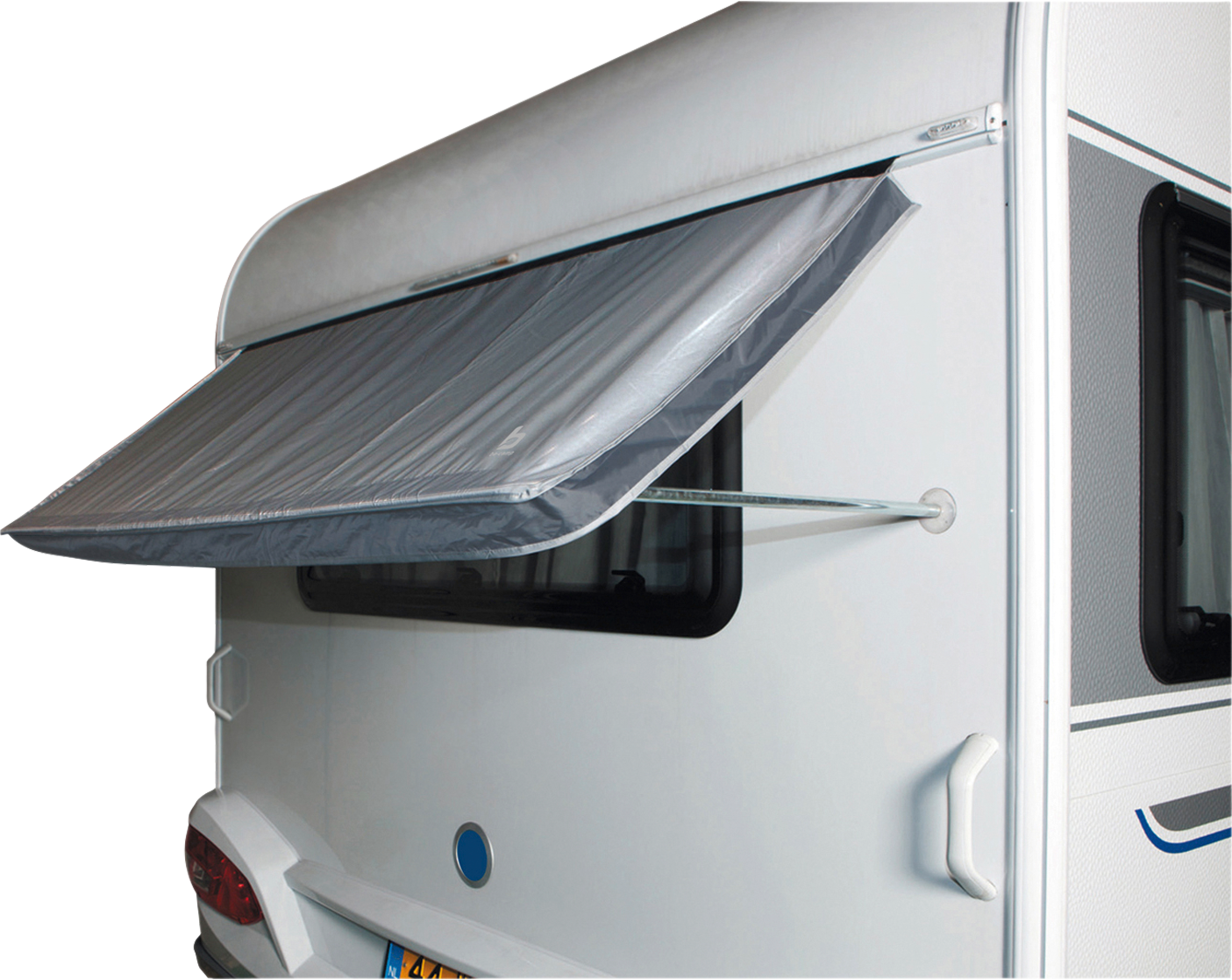 Bo-Camp Fenstermarkise für Wohnwagen Stahlrahmen 180 x 75