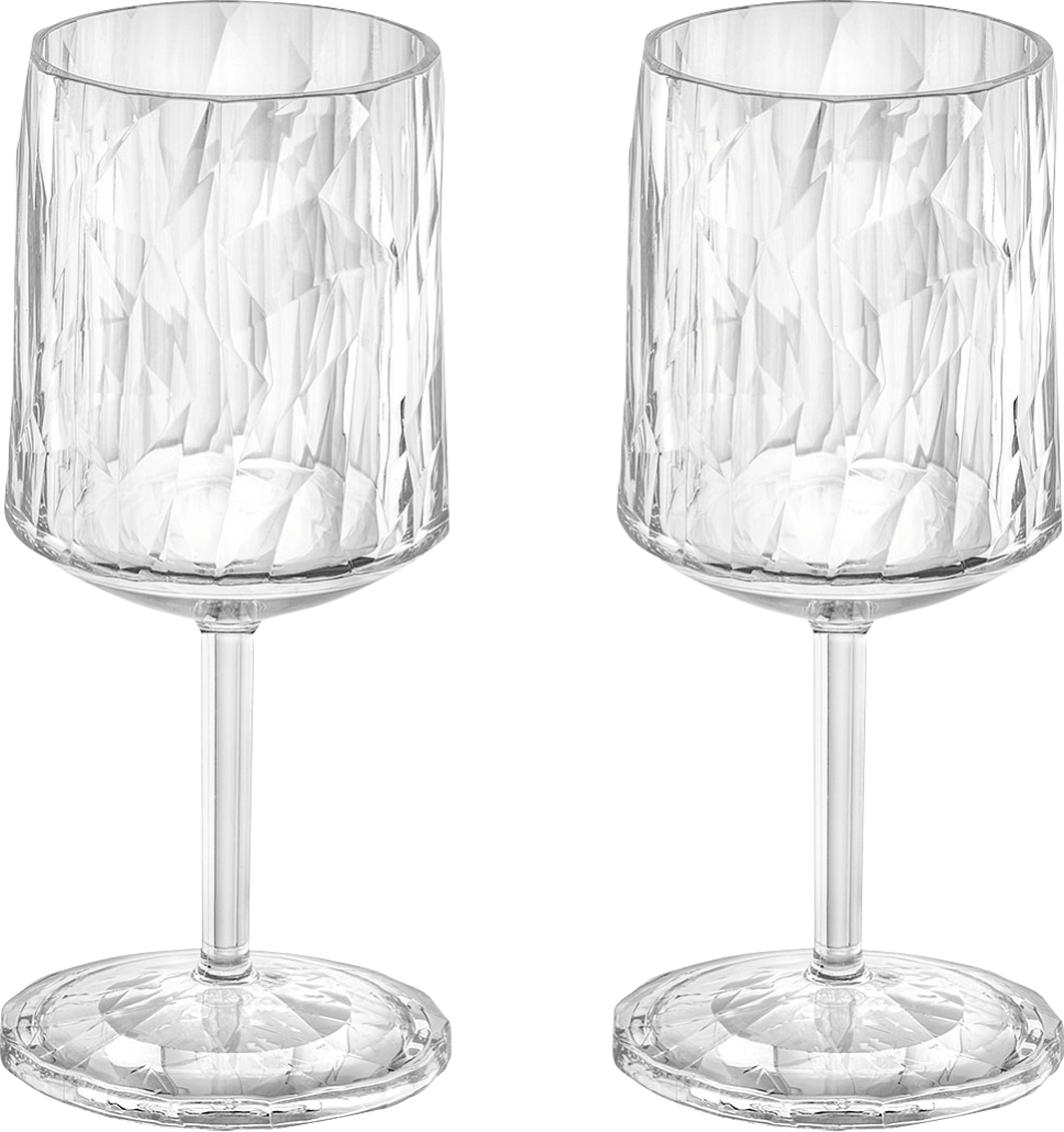Koziol Club No. 9 Superglas Weingläser 200 ml 2er-Set crystal clear - Gläser