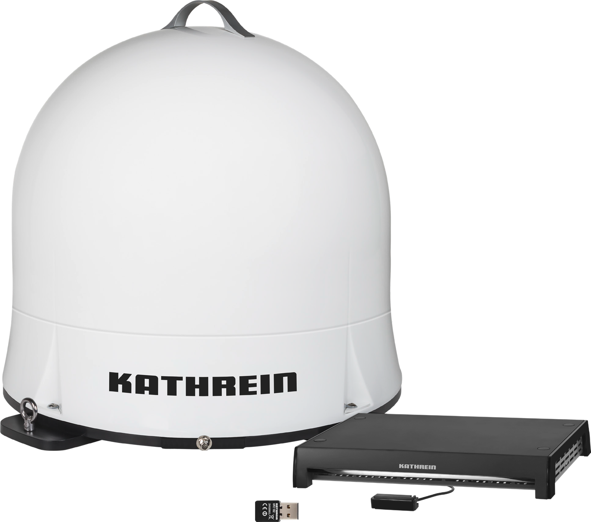 Kathrein CAP 550M Plus vollautomatische portable Camping-Sat-Anlage mit Streaming-Funktion - Camping-Sat-Anlagen