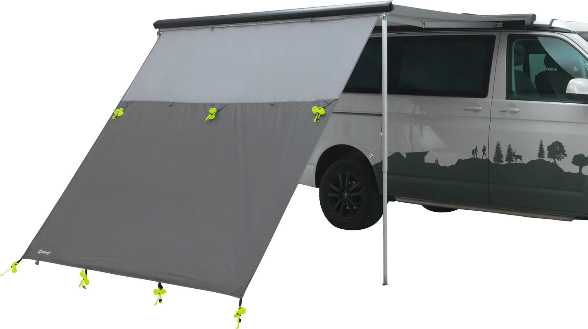 Outwell Hillcrest Tarp und Vorderwand grau 210 x 235