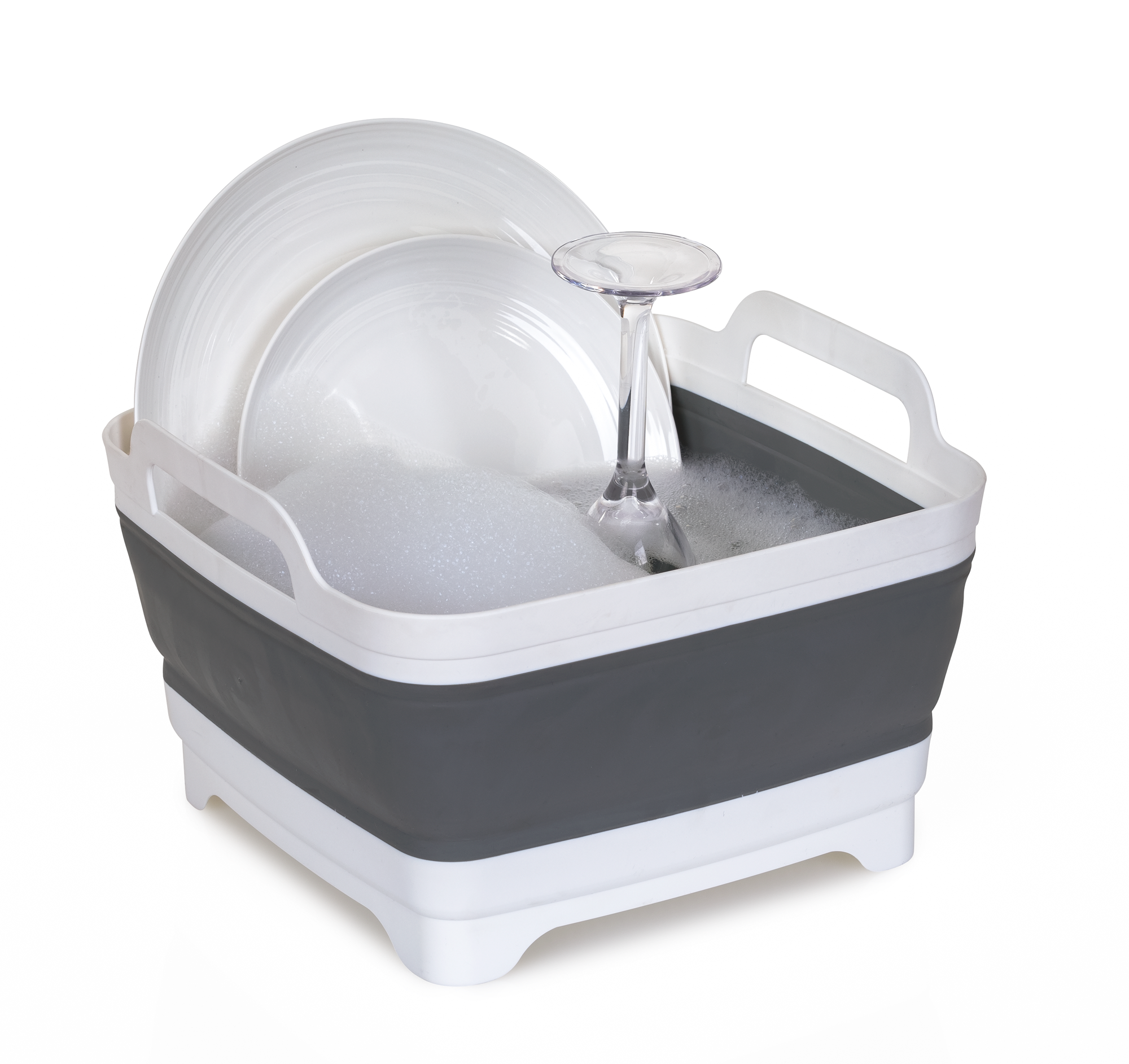 Berger faltbare Waschschüssel mit Wasserauslass 30 x 30 x 20 cm 