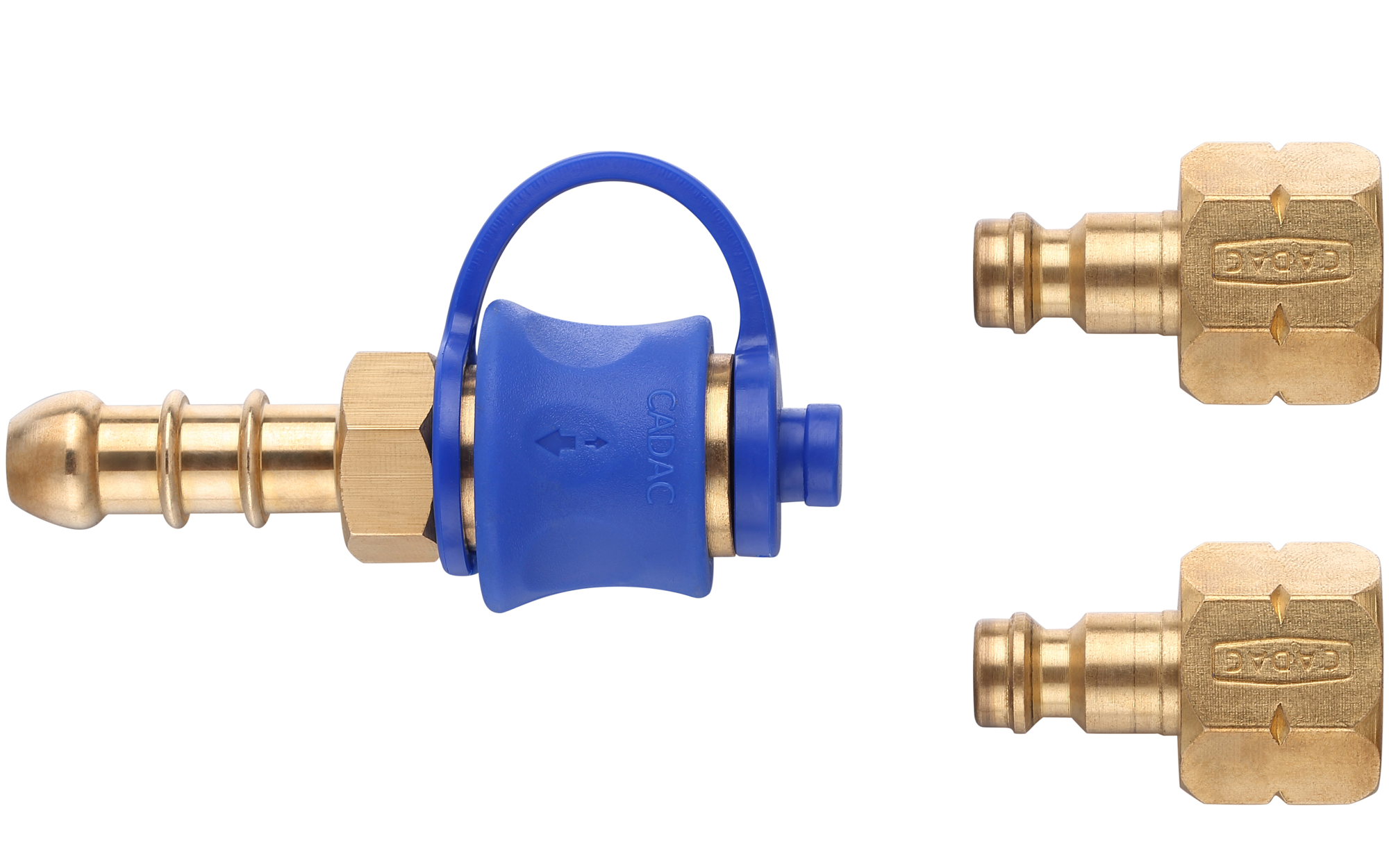 Cadac Quick Release 2 Kupplungsstück mit Doppelkupplung für Gasgrill Schlauch