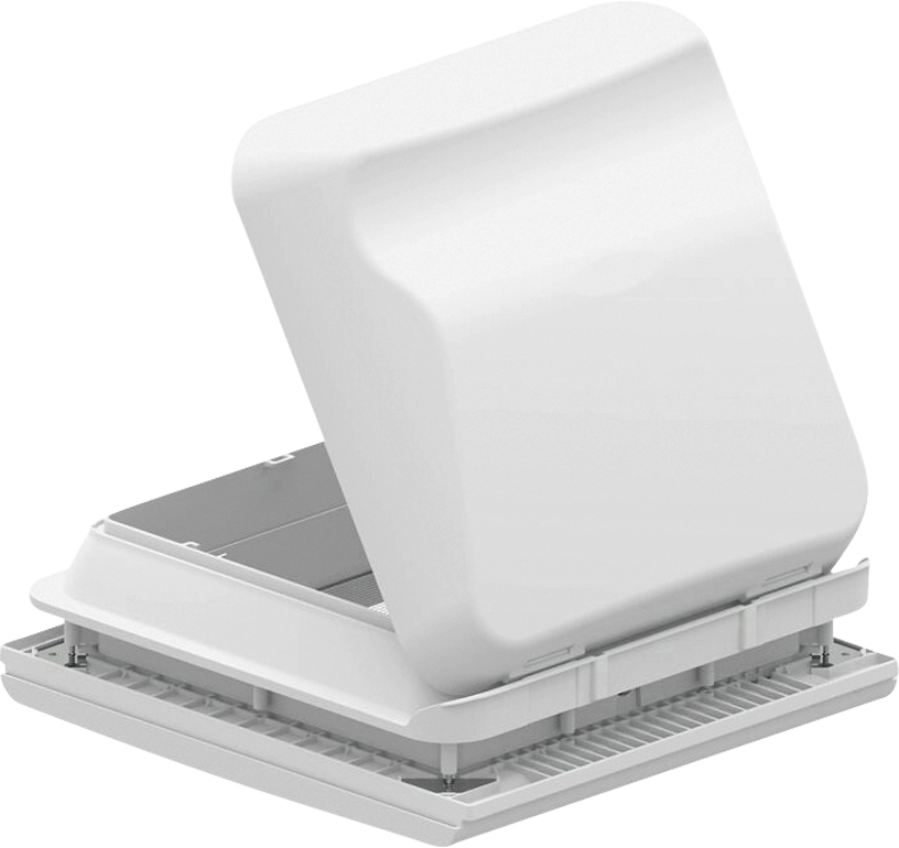 Fiamma Vent 28F Dachhaube 28 x 28 cm ohne Ventilator White - Dachhauben