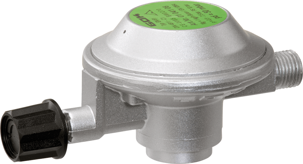 GOK EN61 Niederdruckregler für Gas-Kartusche G1/4LH-KN 29 mbar 