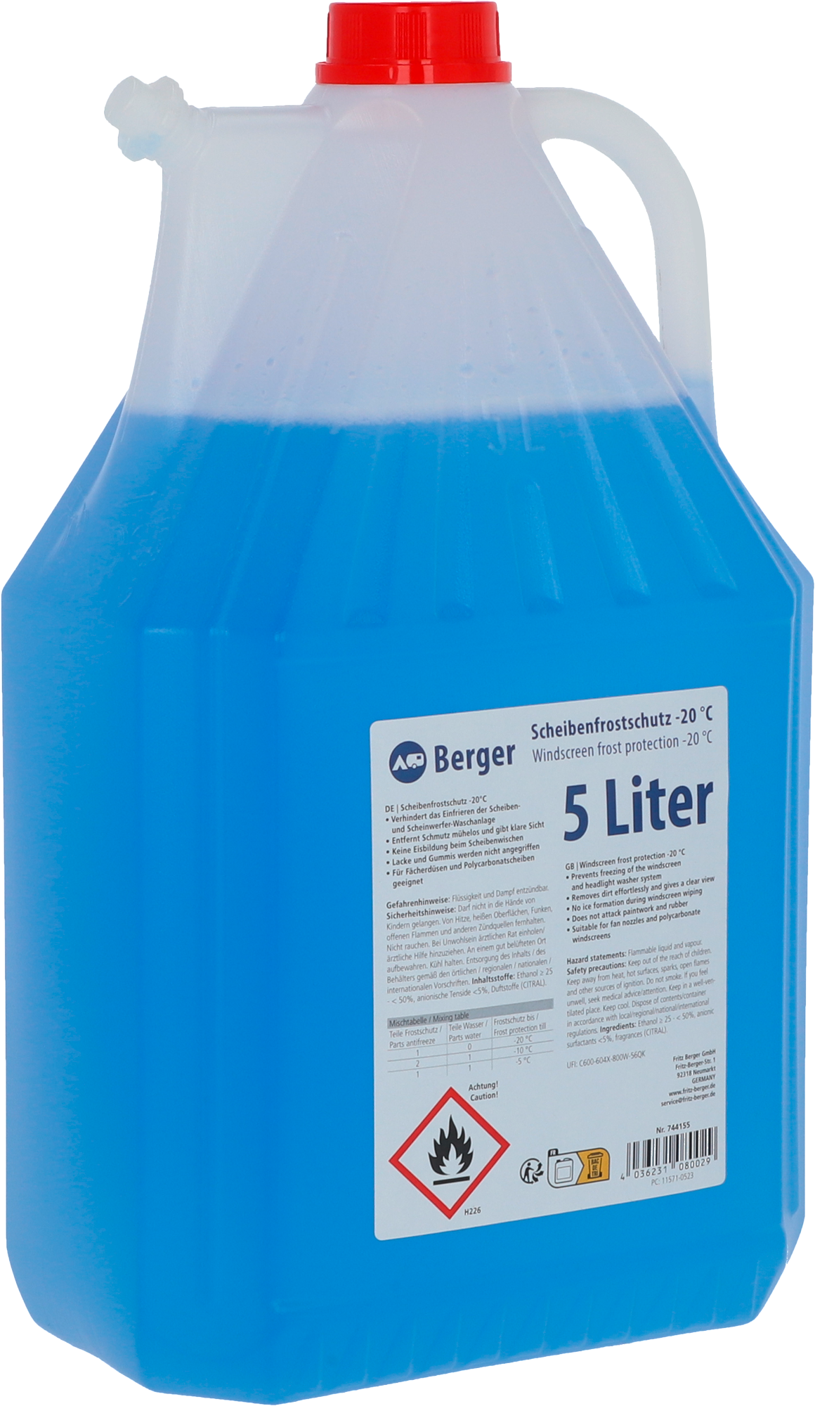 Berger Scheibenfrostschutz 5 Liter - Frostschutz