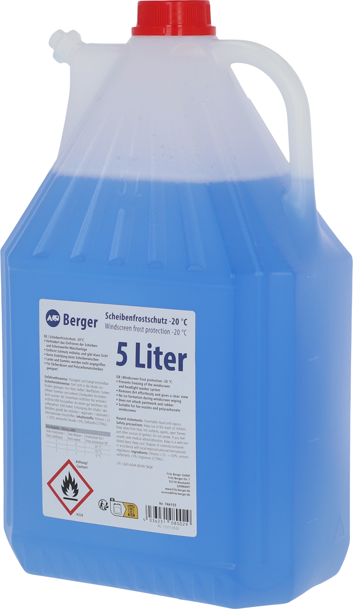 Berger Scheibenfrostschutz 5 Liter