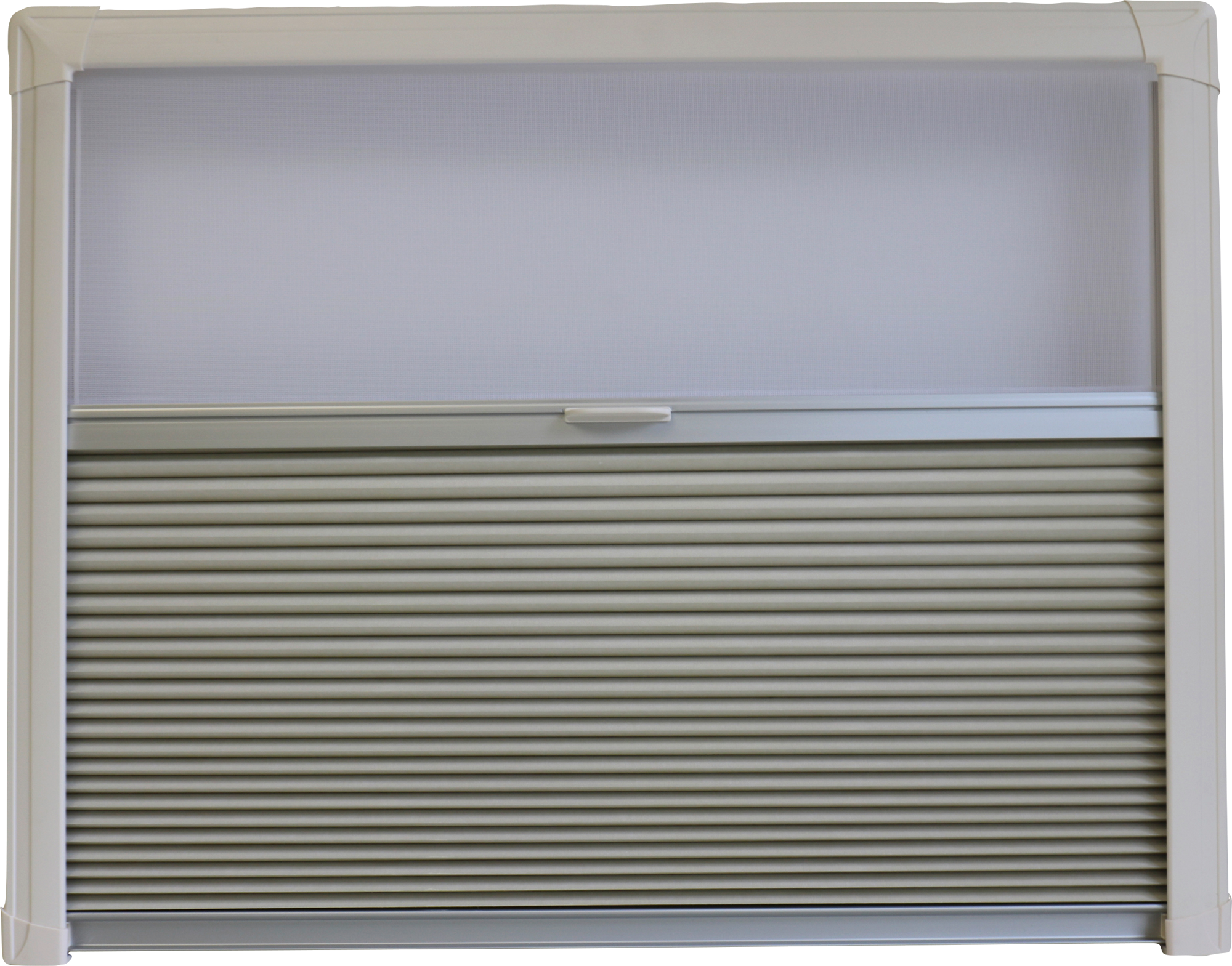 Remis REMIbase II Kombi-Plissee-Rollo Fensterrollo stufenlos einstellbar 477 x 440 mm - Rollos & Verdunkelung