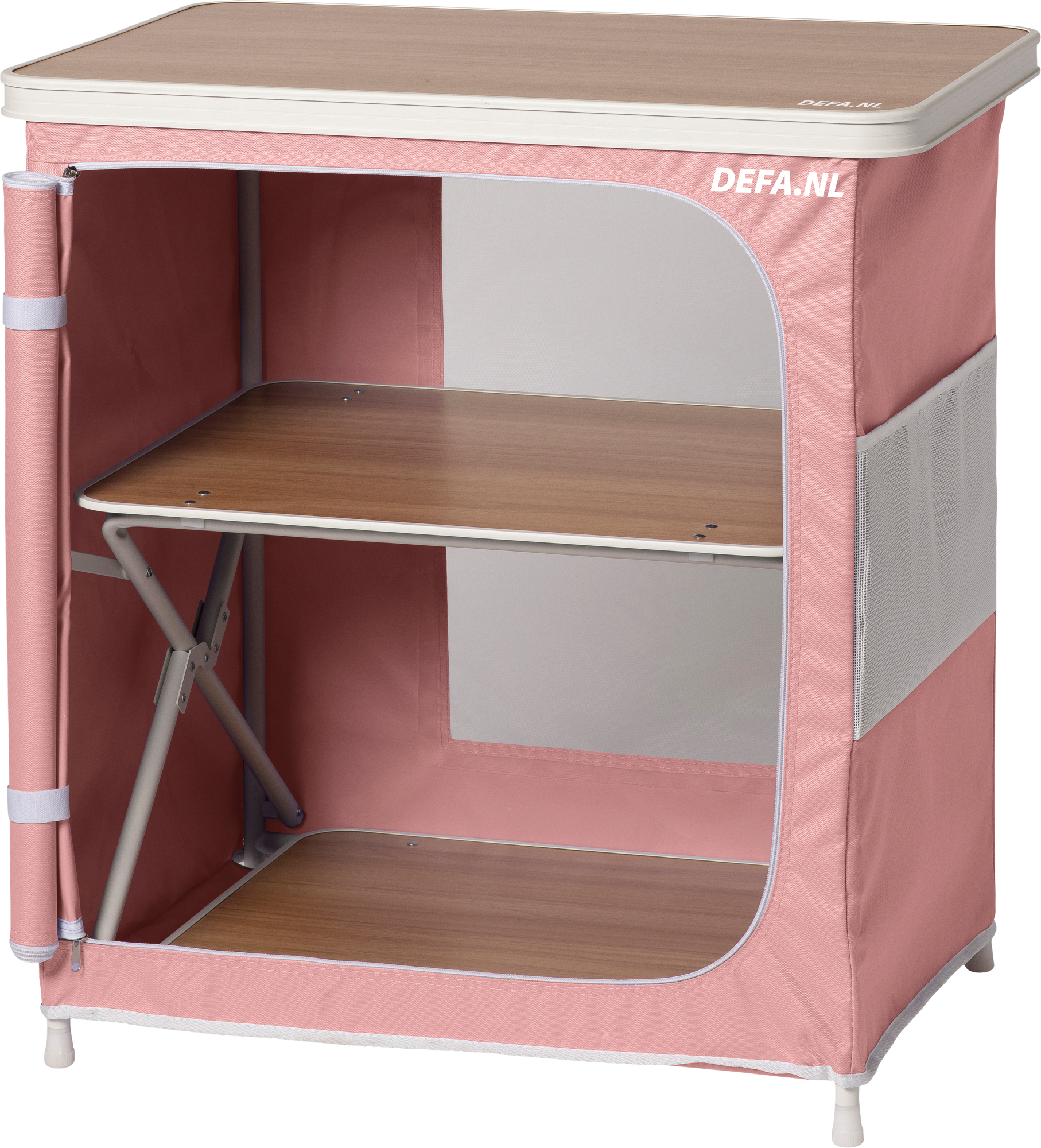 DEFA Campingschrank Beachy 80 x 48 x 80 cm pastellrosa