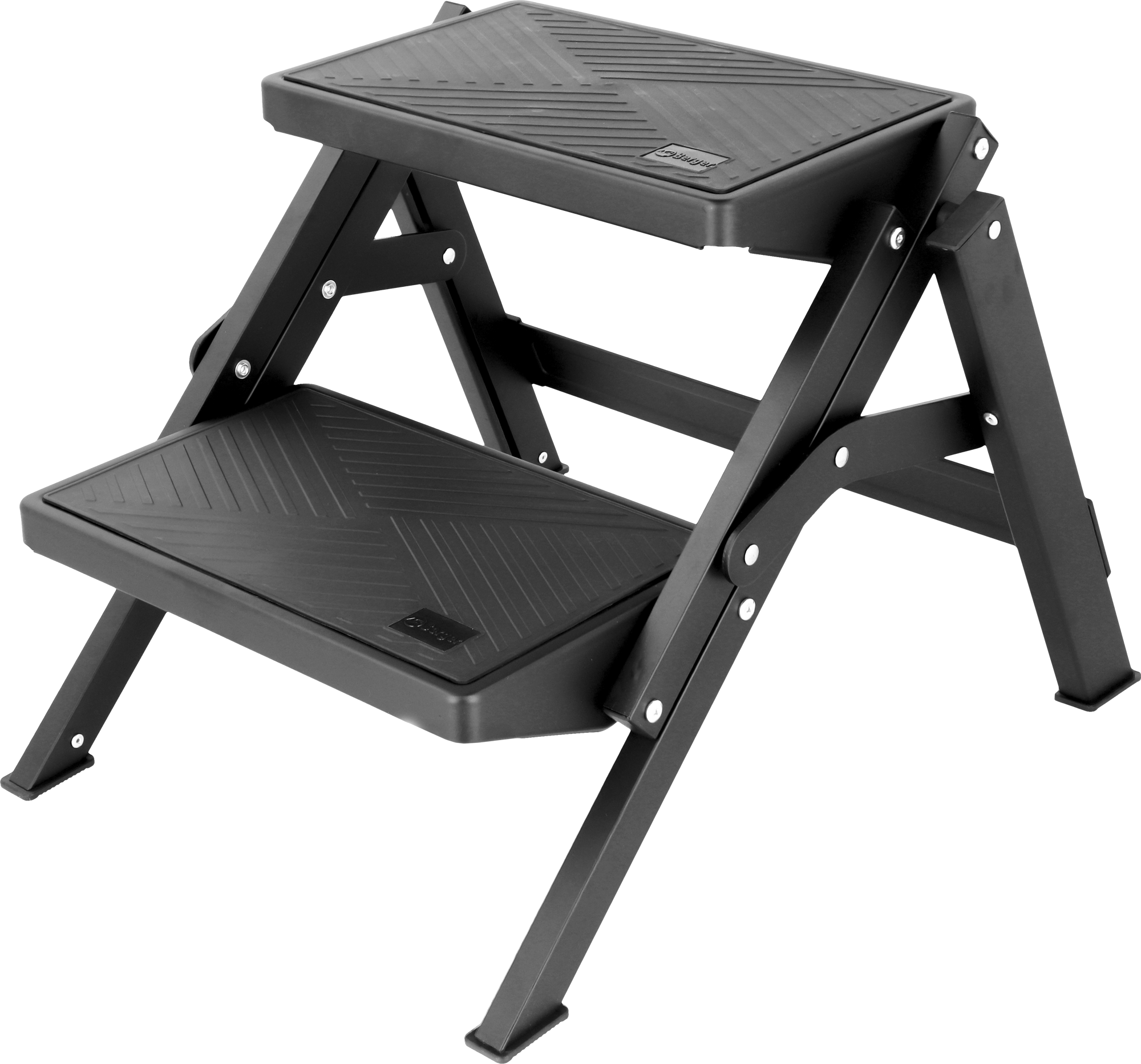 Berger AluStep Duo blackline klappbarer Doppeltritt aus Aluminium