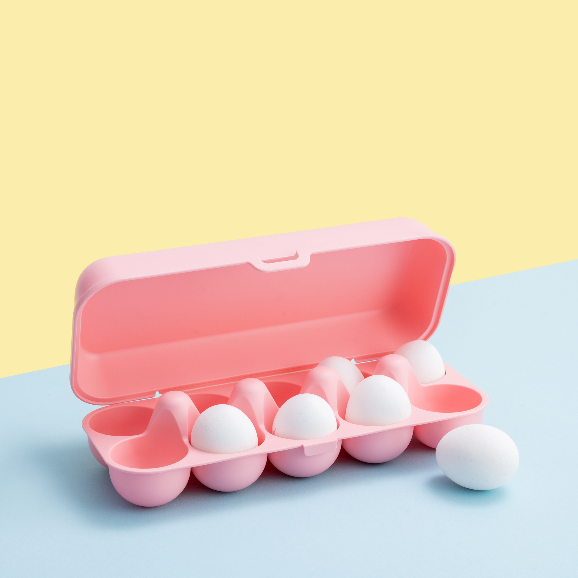 KOZIOL Eierkorb Eierbox Eggs To Go sweet pink, Kunststoff
