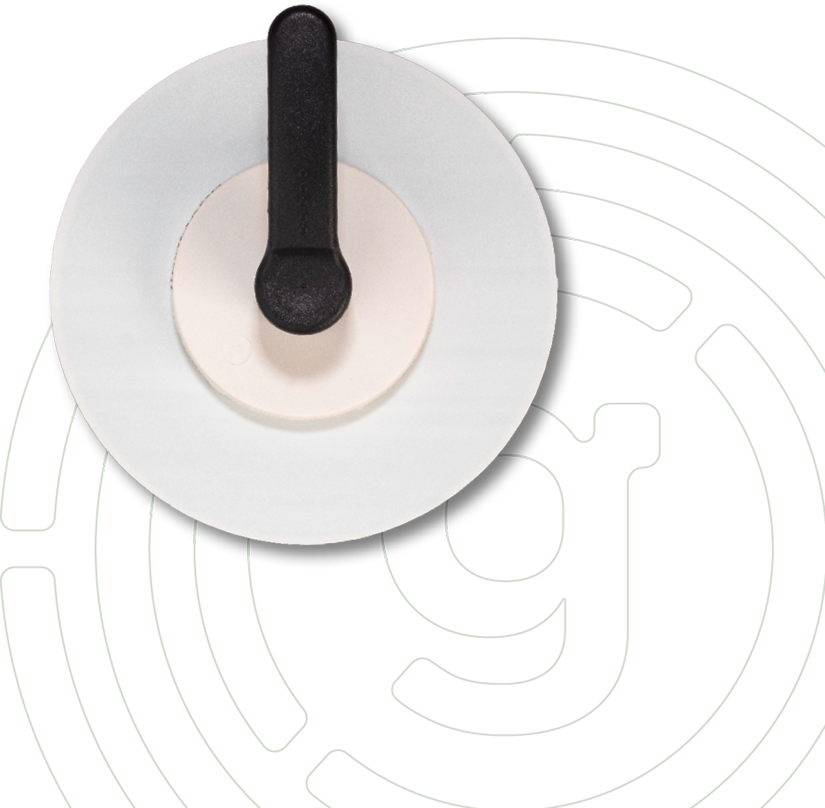 Gelmags Magnet-Haken Hook mit Metall-Pad Ø 8 cm 2-teilig weiß - Halterungen und Befestigungen
