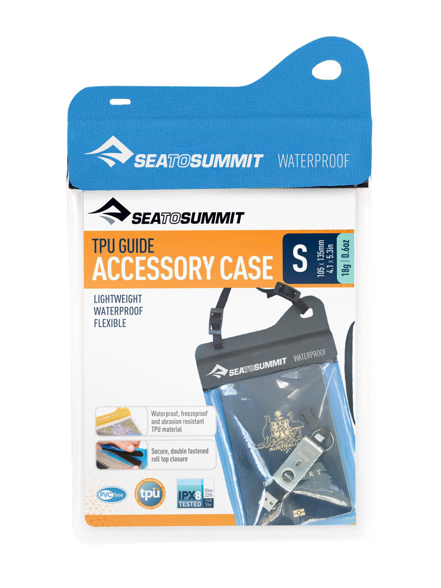 Sea to Summit Guide Accessory Case Thermoplastische Schutzhülle wasserdicht Klein blue