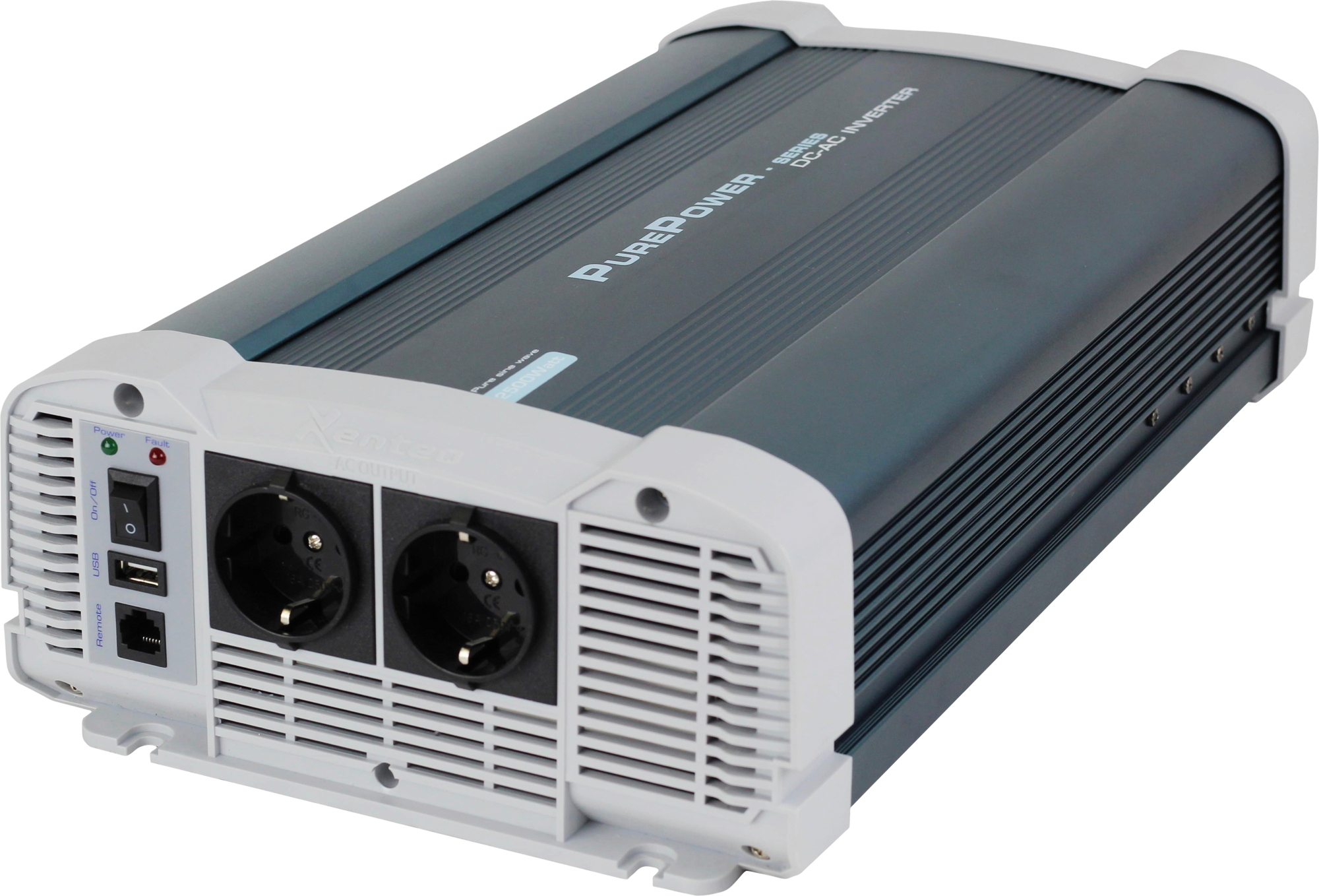 Xenteq PurePower Wechselrichter 12 V DC - 230 V AC 2000 Watt reine Sinuswelle mit App-Funktion - Wechselrichter & Spannungswandler