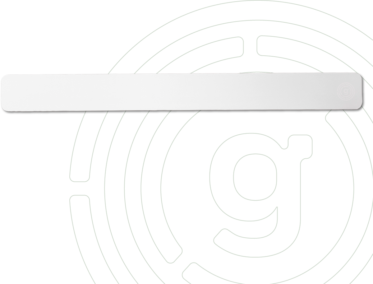 Gelmags Metall-Leiste mit Kleberückseite 50 cm weiß - Halterungen und Befestigungen