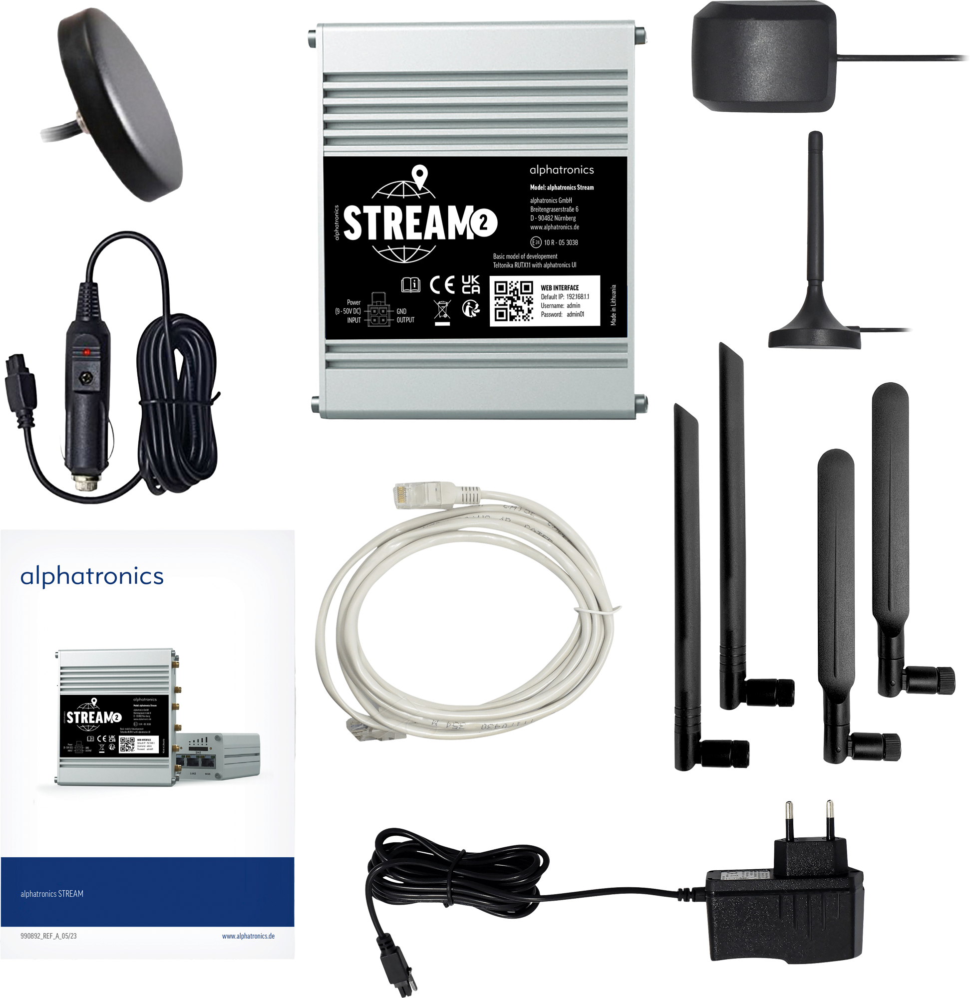 alphatronics STREAM 2 mobiler Router 4G für Wohnmobile und