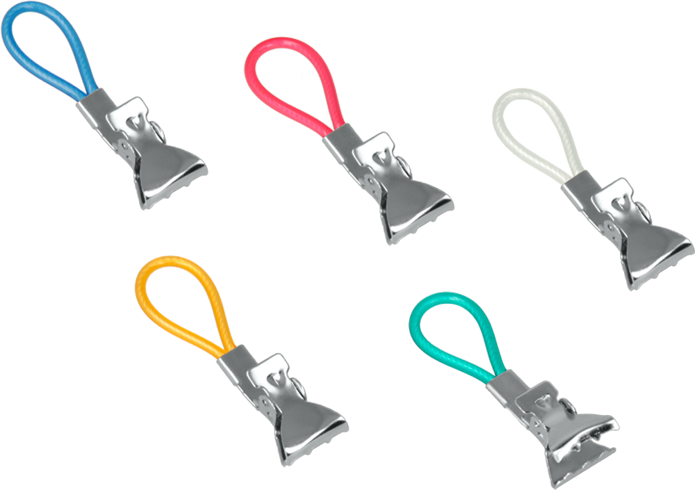Metaltex Tücher-Halter 5-er Set Bunt - Halterungen und Befestigungen