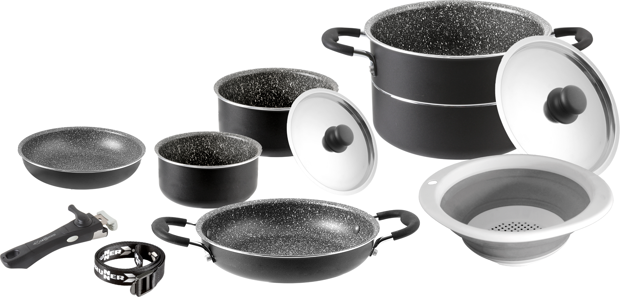 Brunner Pirate Topfset Aluminium 10-teilig Ø 24 cm - Kochgeschirr-Sets