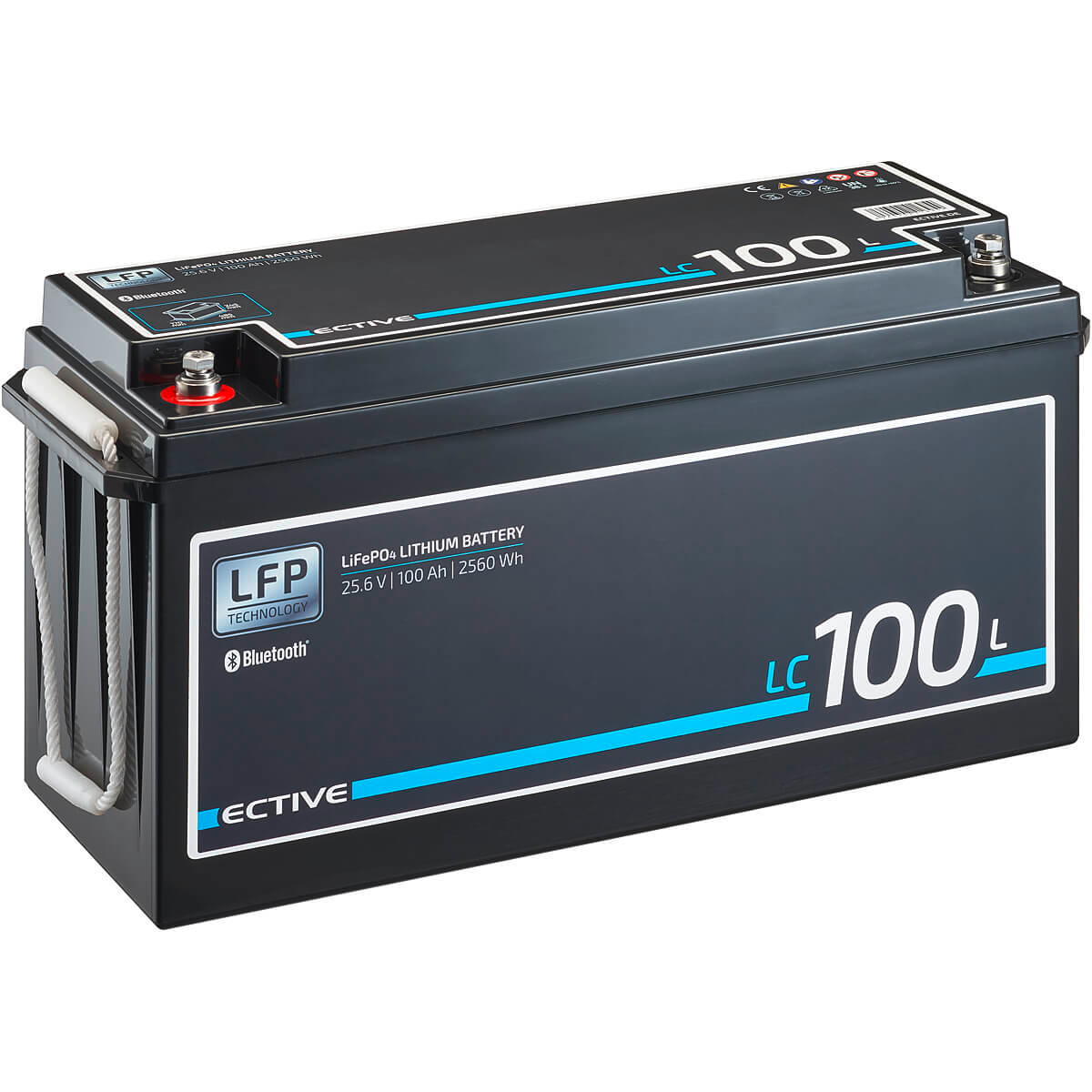 ECTIVE LC 100L BT LiFePO4 Lithium Versorgungsbatterie mit Bluetoothmodul 24 V 100 Ah