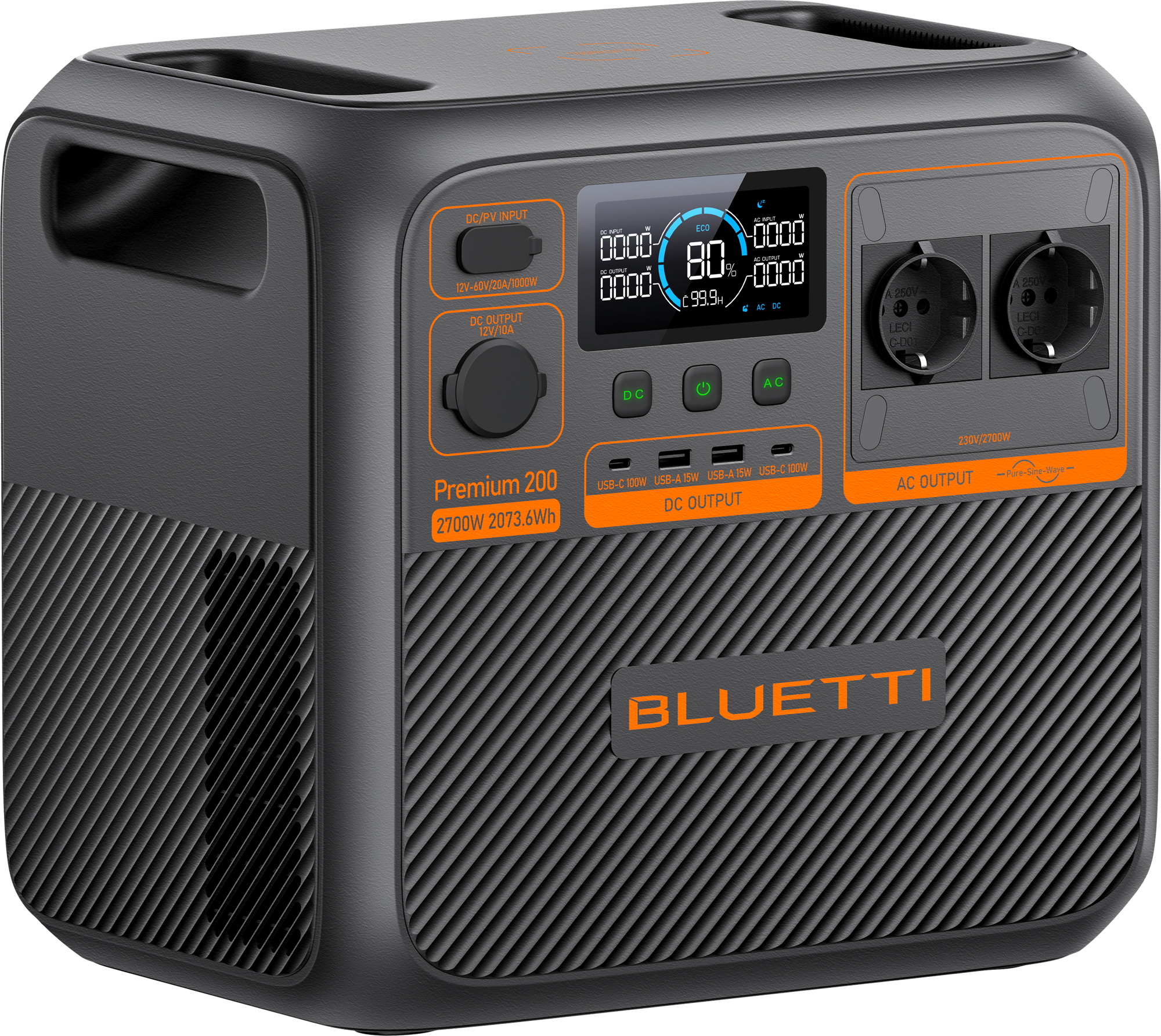 Bluetti Premium 200 V2 tragbare Powerstation 2700