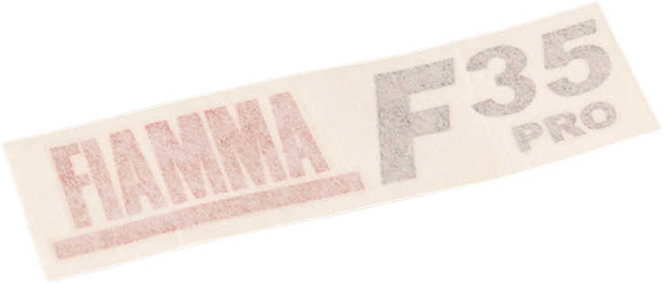Fiamma Aufkleber für Markise F35pro - Farbe Deep Black Fiamma Ersatzteilnummer