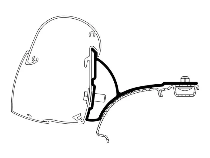 Thule Adapter TO 5102 VW T5/T6 Minivan Fixed