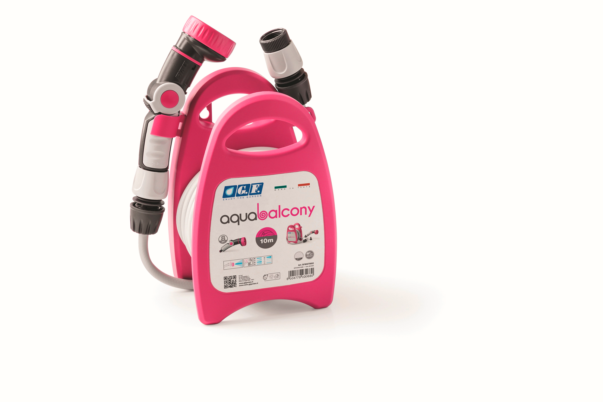 G.F. Aquabalcony Mini-Schlauchbox 10 Meter fuchsia - Gartengeräte