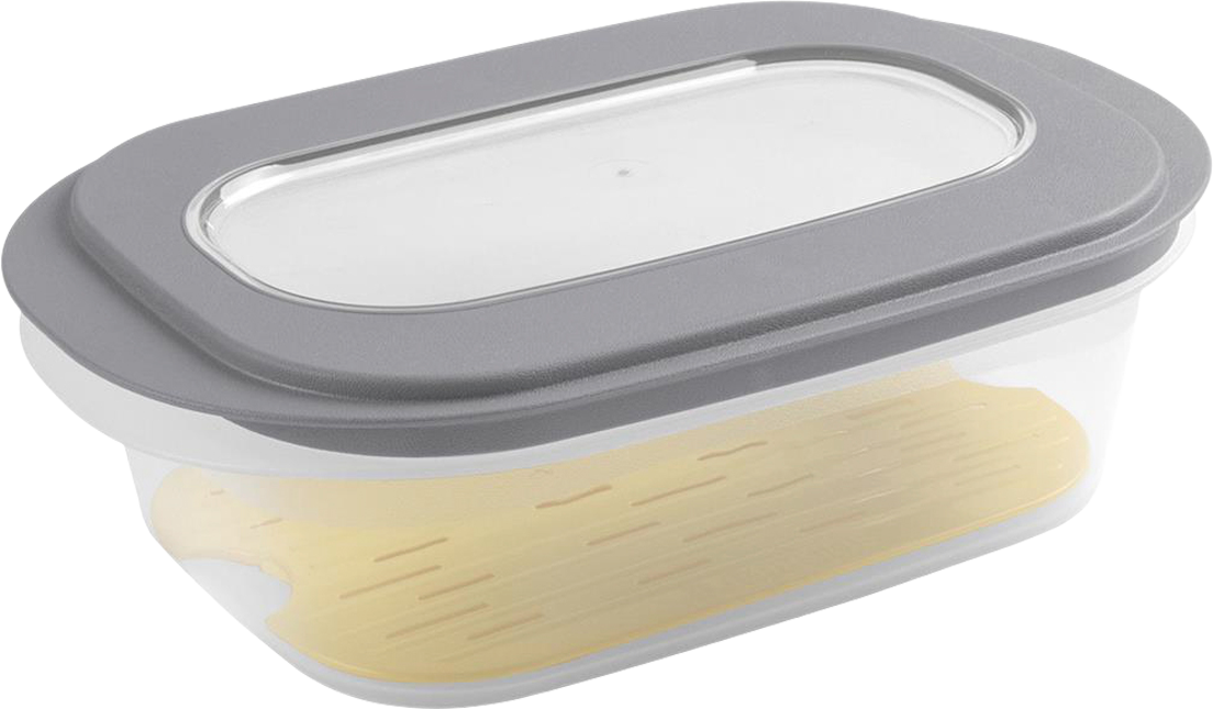 Sunware Sigma home Aufschnittdose für Käse transparent grau