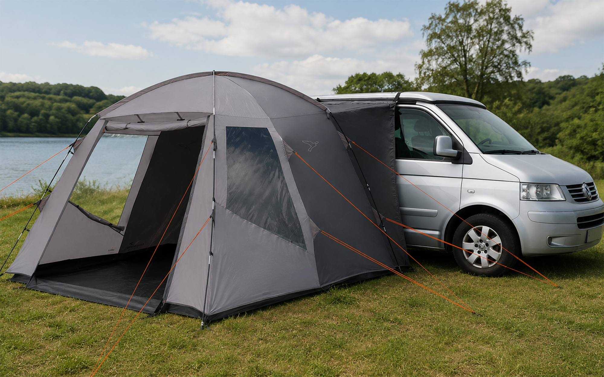 Easy Camp Utne Busvorzelt freistehend oder am Fahrzeug nutzbar 310 x 280 x 210 cm - Reisemobil- & Busvorzelte
