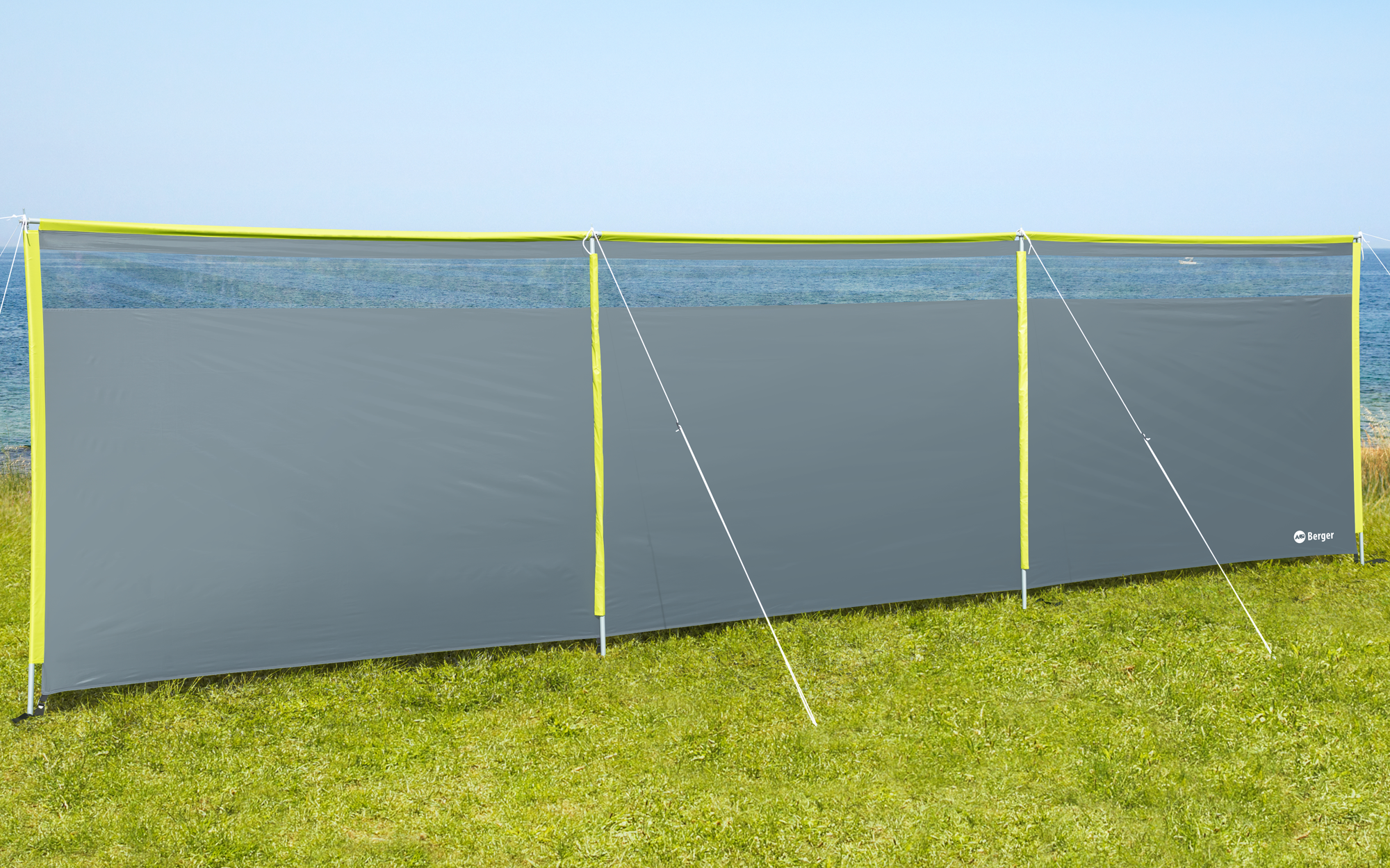 Berger Panorama Windschutz grün, 600 x 150 cm - Sichtschutz & Sonnenschirme