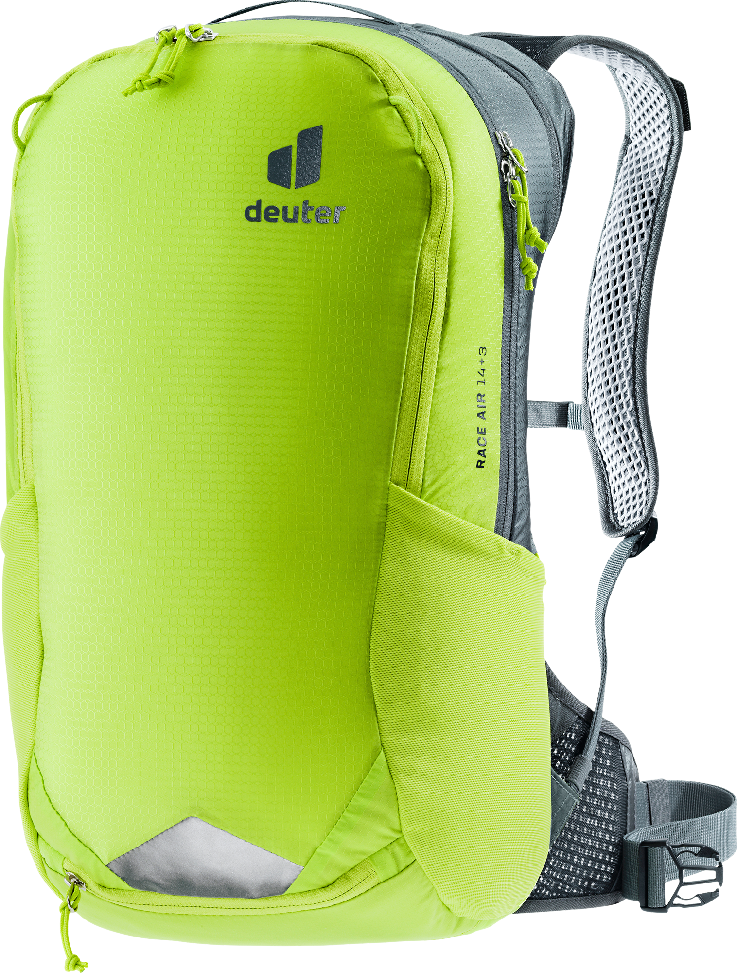 Deuter Fahrradrucksack Race Air 14+3 Liter Citrus Graphite - Tagesrucksäcke & Wanderrucksäcke