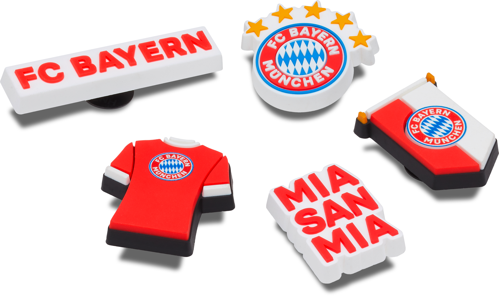 Crocs Jibbitz Bayern FC Schuhanstecker 5er Pack